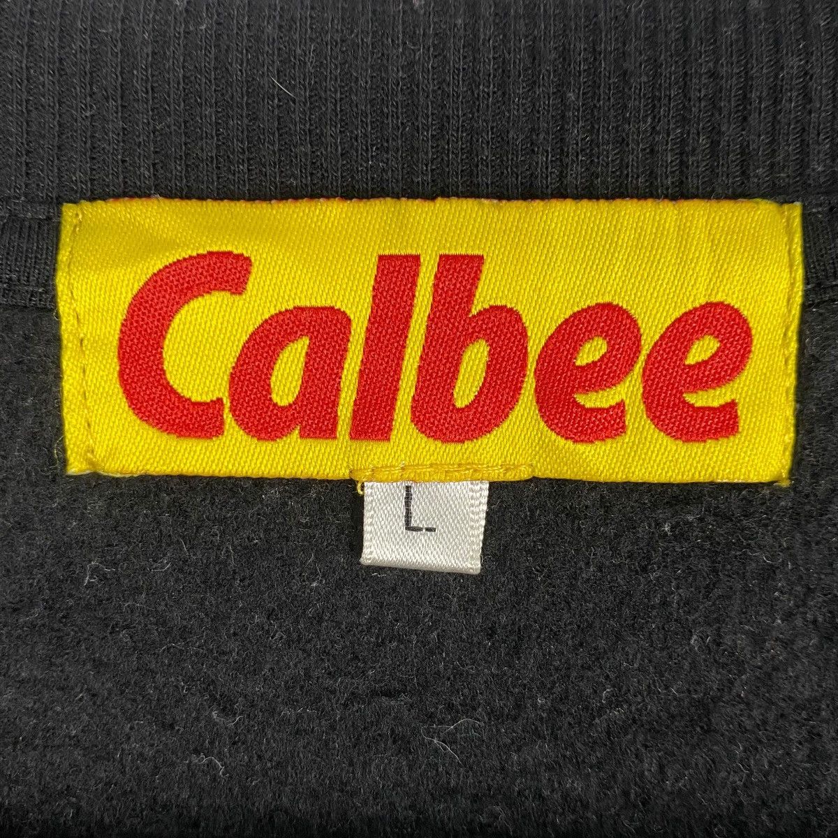 Designer × Vintage Vintage Calbee Embroidered Crewneck Sweatshirt Black mu Size L / US 10 / IT 46 - 4 Thumbnail