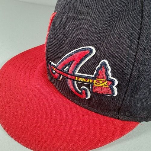 New Era New Era 59Fifty Atlanta Braves Double Logo Fitted 7 5/8 Hat Size ONE SIZE - 10 Thumbnail