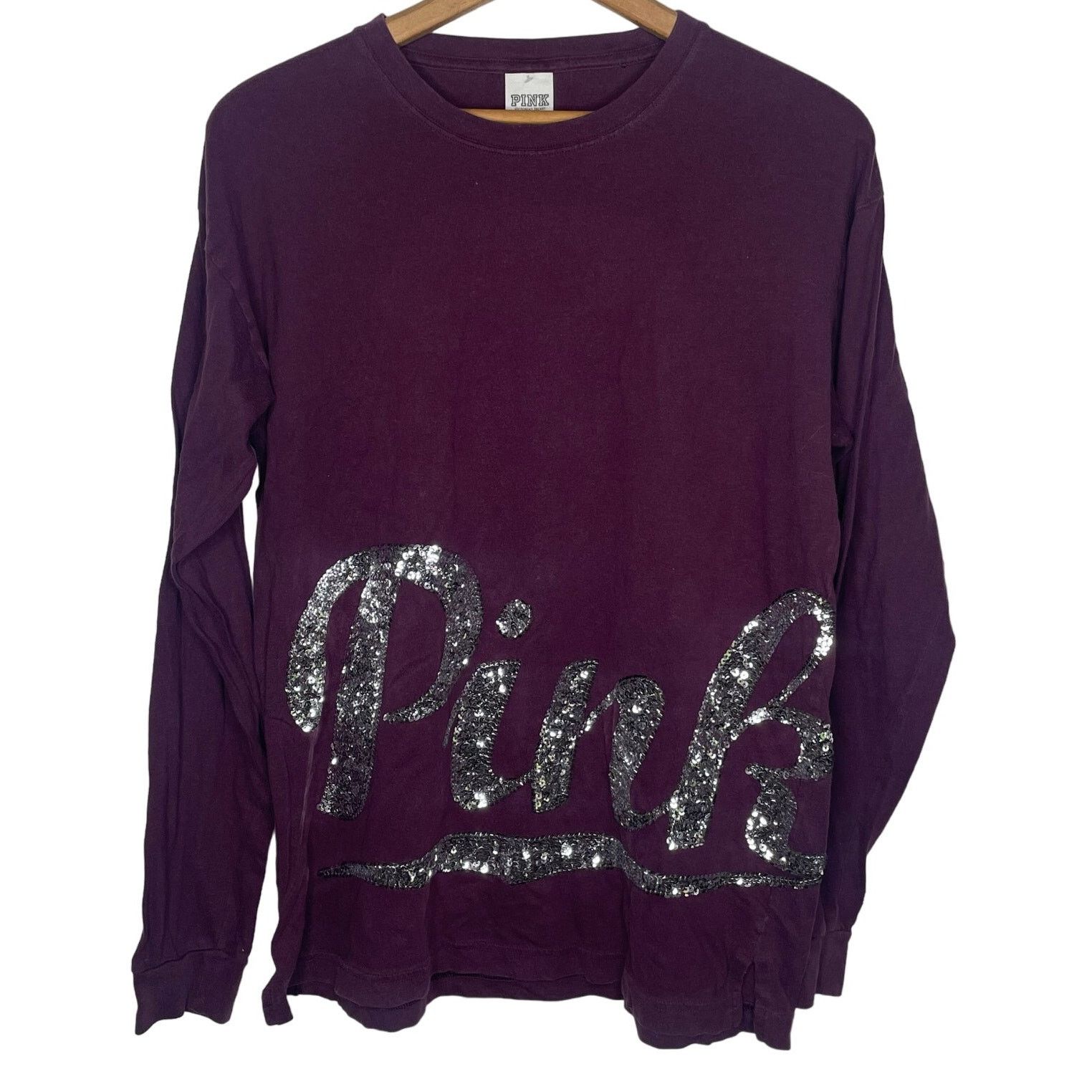 Victoria's Secret VS PINK Sequin Cotton Long Sleeve Size S / US 4 / IT 40 - 1 Thumbnail