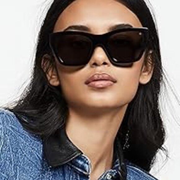 Rag & Bone Rag & Bone RNB1046/G/S 01ED PR Sunglasses Green Square Frame Size ONE SIZE - 4 Thumbnail