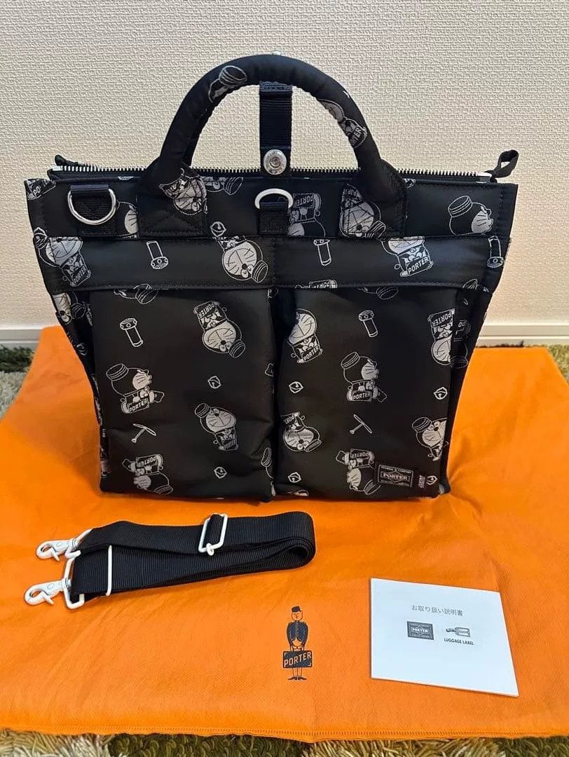 Porter Porter Doraemon Black 2way Shoulder Bag Size ONE SIZE - 1 Thumbnail