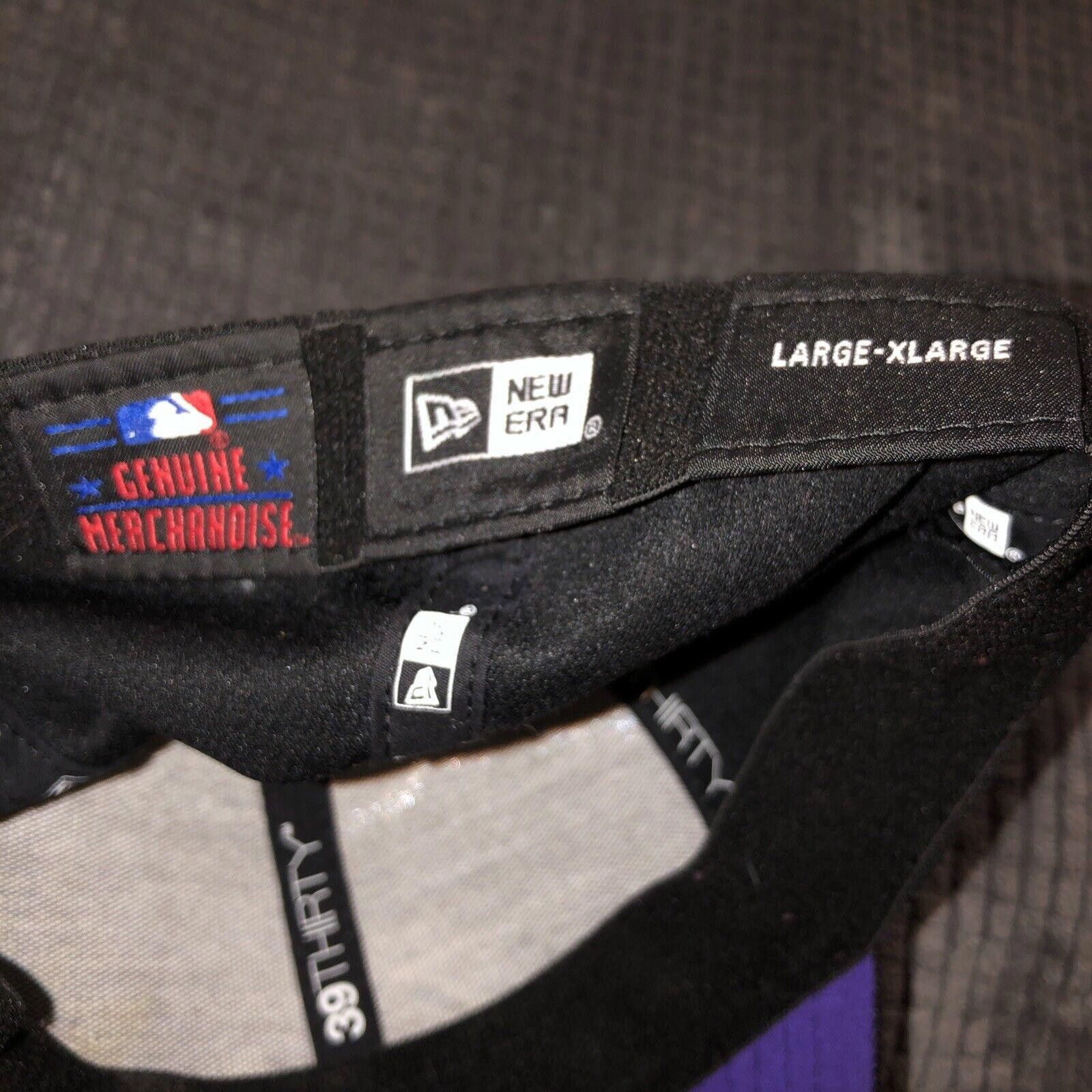 New Era Rockies Hat New Era 39THIRTY Flex Grey Purple Black L/XL Size ONE SIZE - 7 Thumbnail