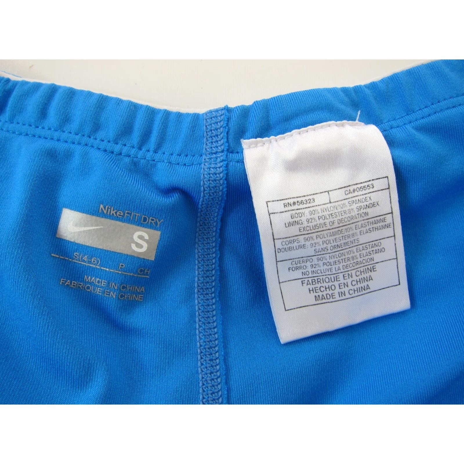 Nike Nike Blue Nylon Stretch Built in Short Tennis Workout Skort Skirt Women Small Size 28" / US 6 / IT 42 - 3 Thumbnail