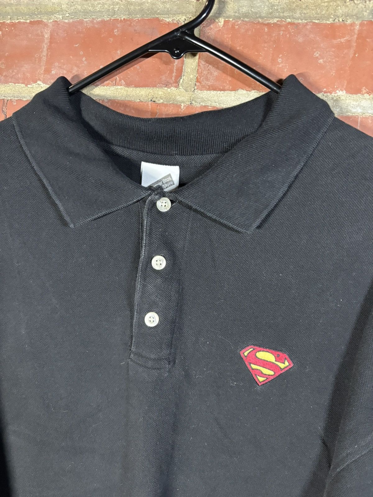 DC Comics VINTAGE 90s DC Comics Superman Polo Logo Warner Bros Sz XL Size US XL / EU 56 / 4 - 2 Thumbnail
