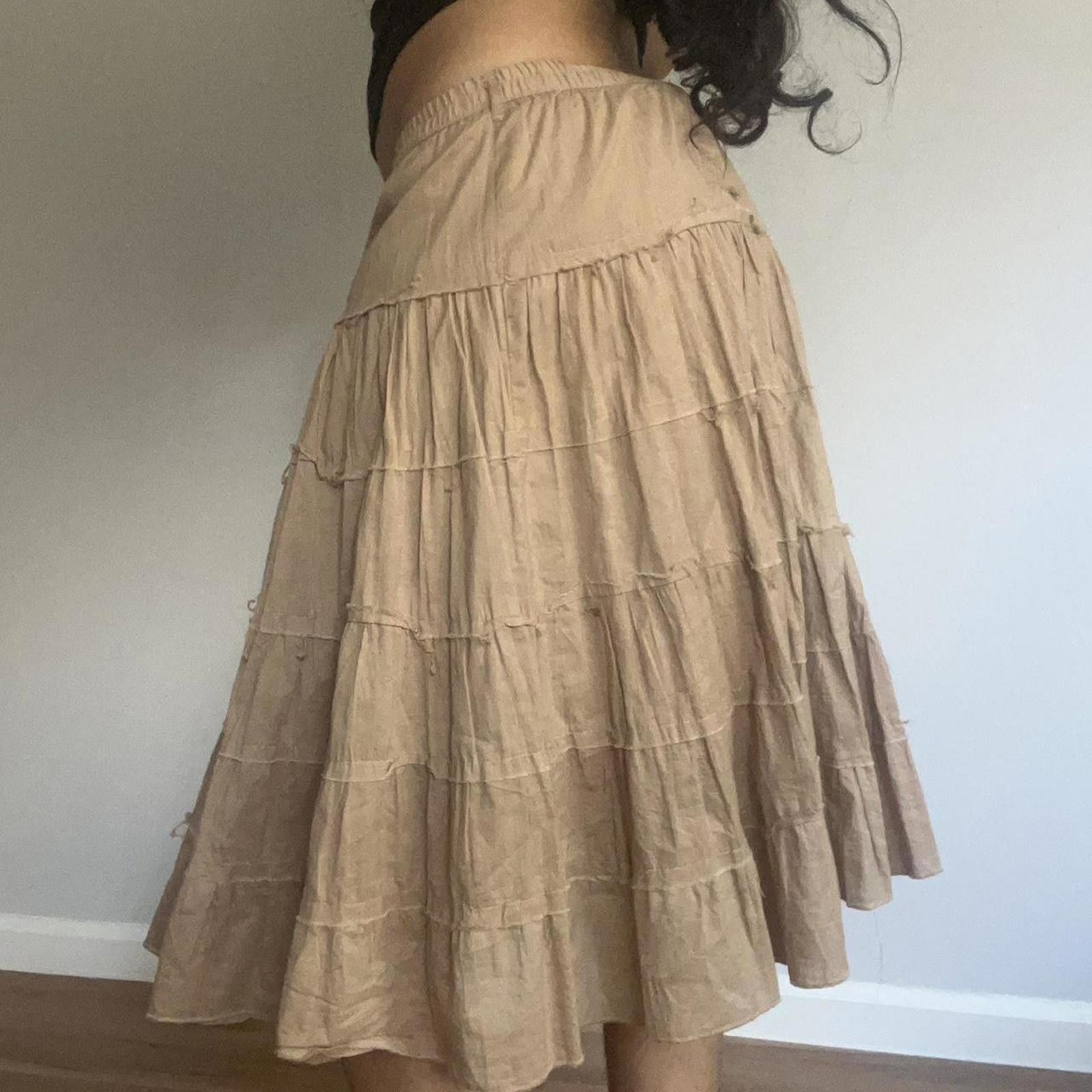 Other Tan midi skirt with a boho vibe Size 32" / US 10 / IT 46 - 3 Thumbnail