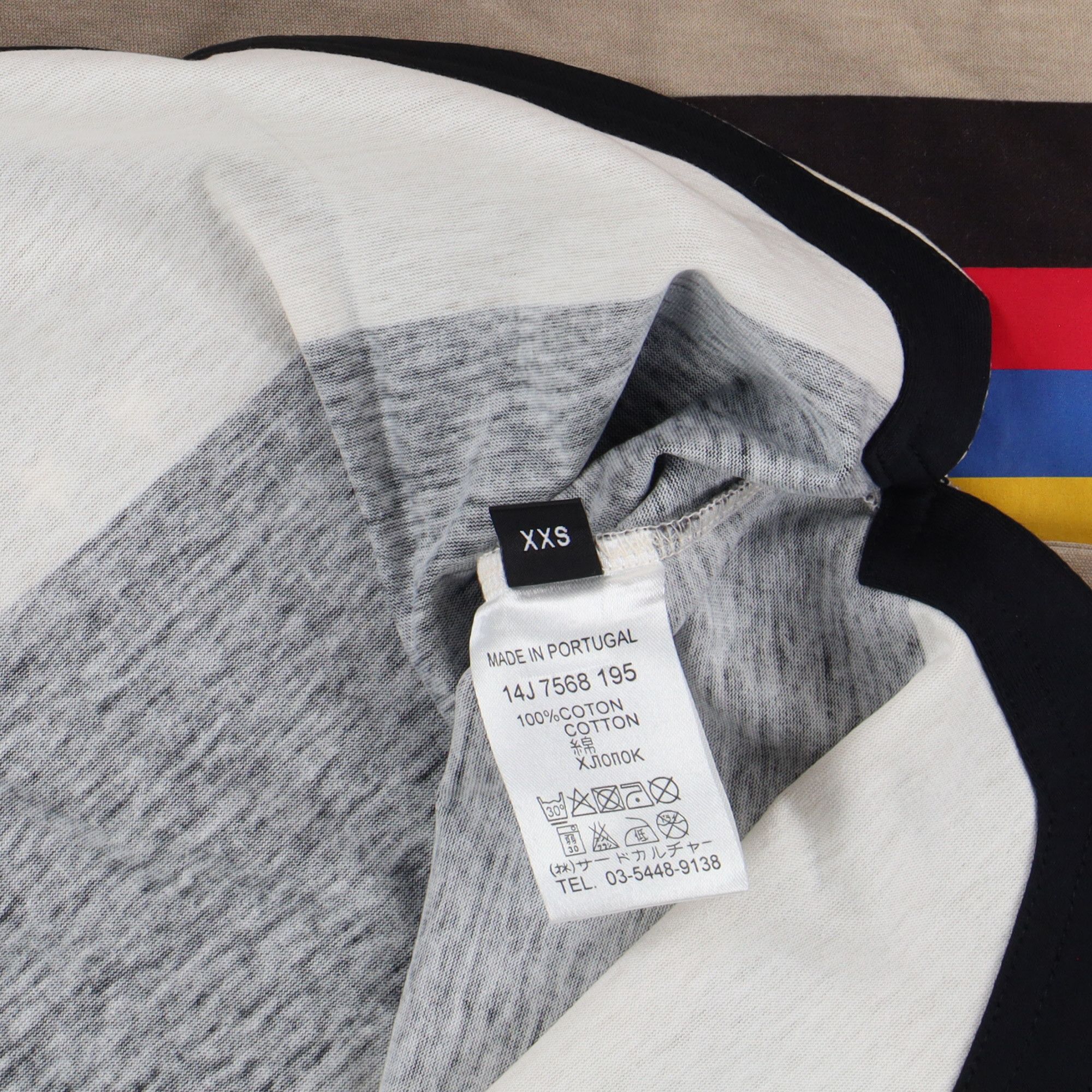 Givenchy Multicolour Striped Flag Print Oversized T-Shirt Size US XXS / EU 40 - 6 Thumbnail