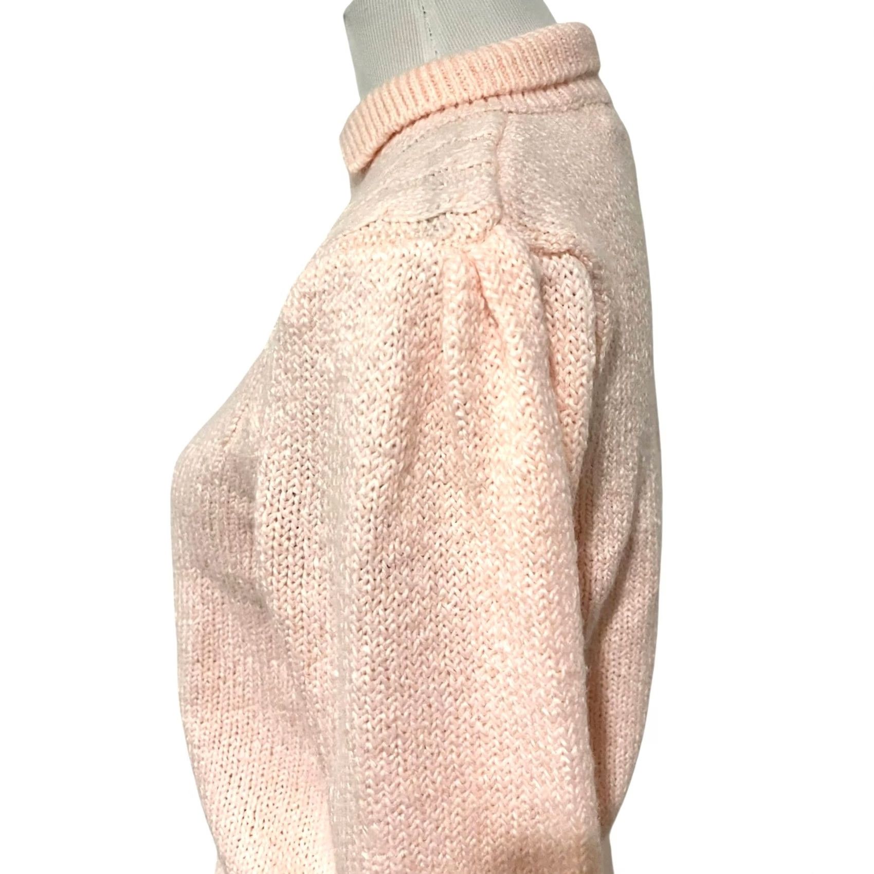 Pinko VINTAGE Pink Sweater Collared Pullover Womens Medium 80s 90s Classic Preppy Knit Pullover Shirt Size M / US 6-8 / IT 42-44 - 6 Thumbnail