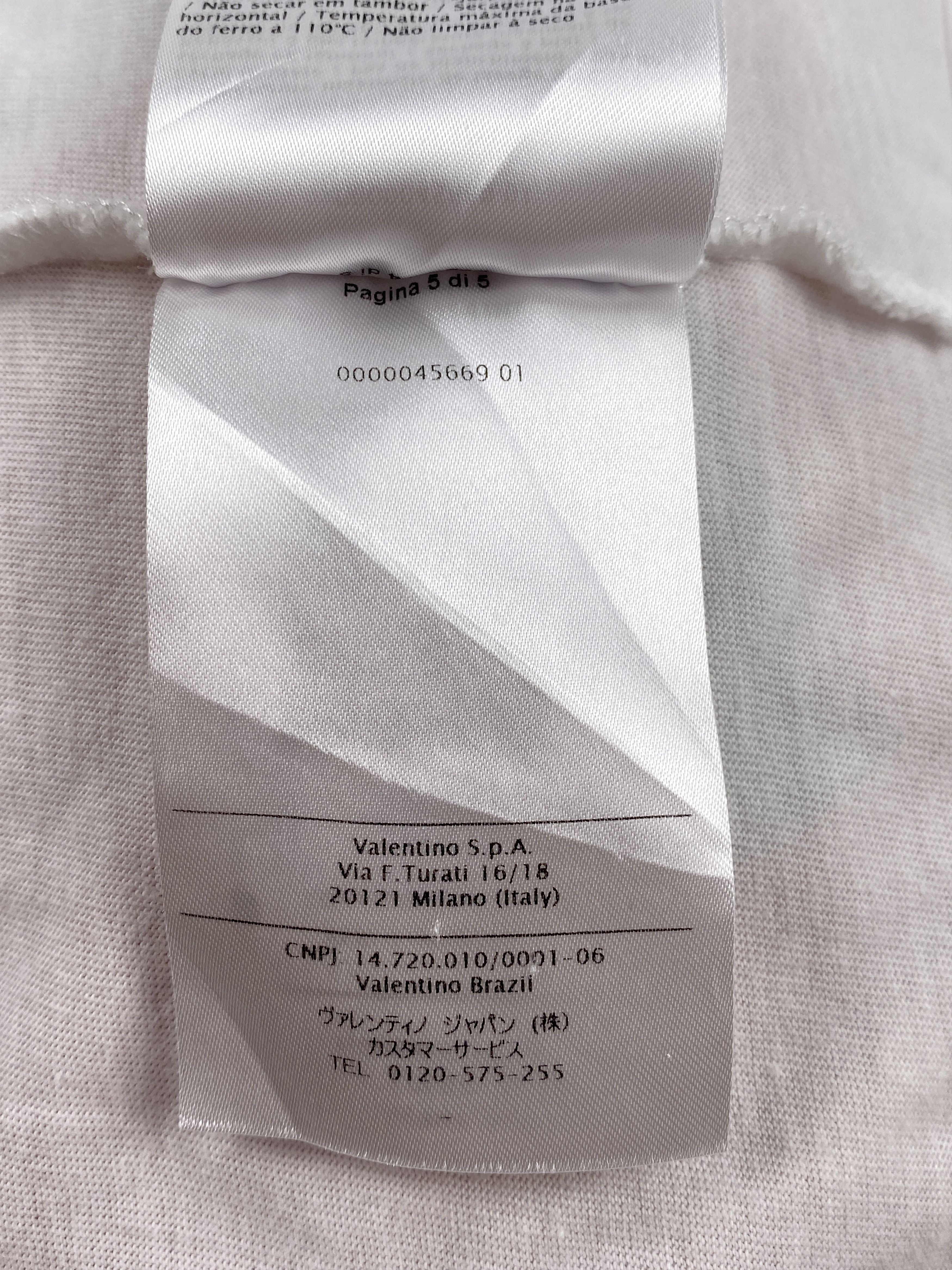 Valentino V Logo T-Shirt Size US L / EU 52-54 / 3 - 15 Thumbnail