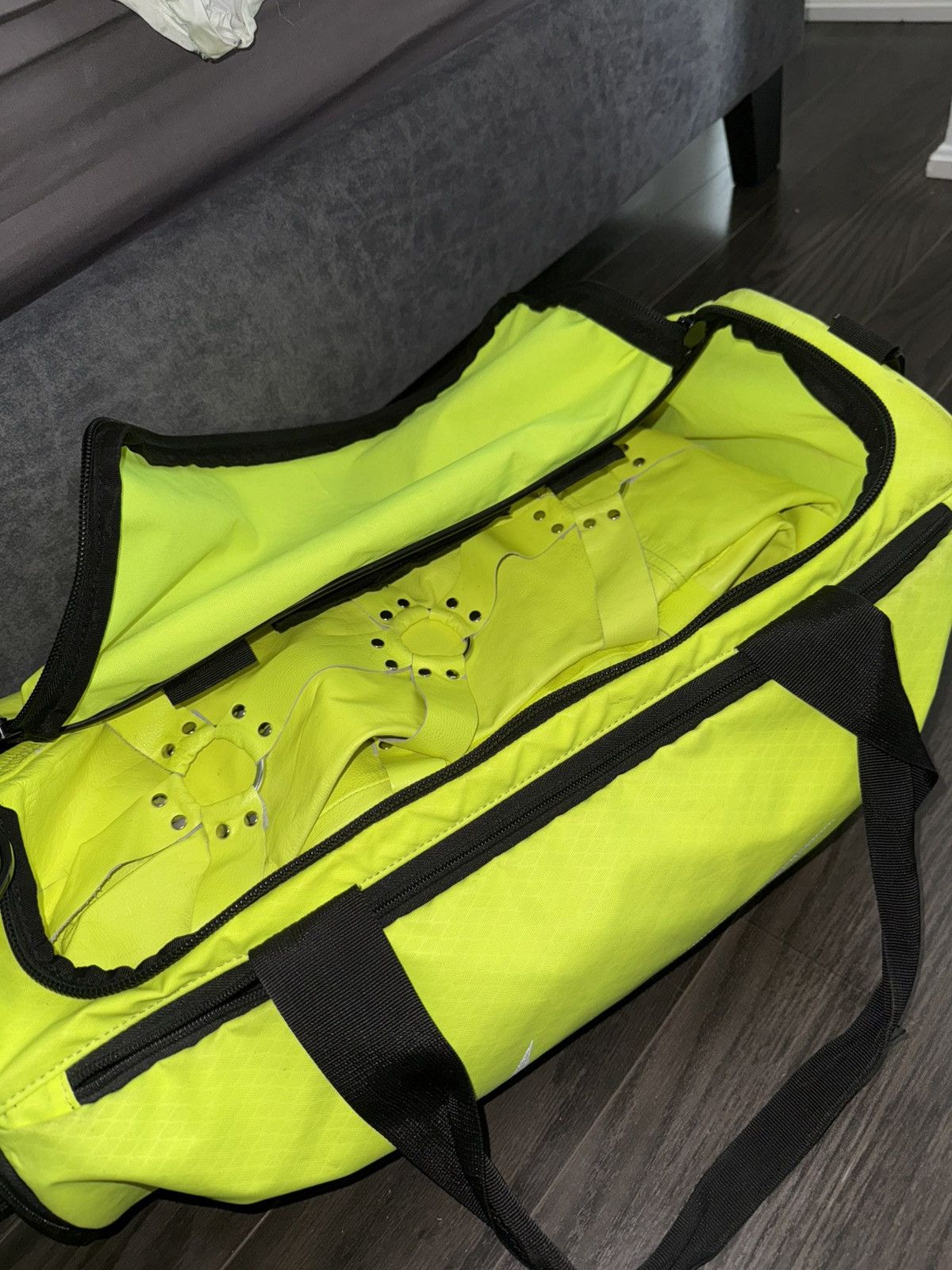 Ev Bravado × Vlone × Who Decides War Ev Bravado LEATHER BONDAGE NEON GREEN Size US 30 / EU 46 - 20 Thumbnail