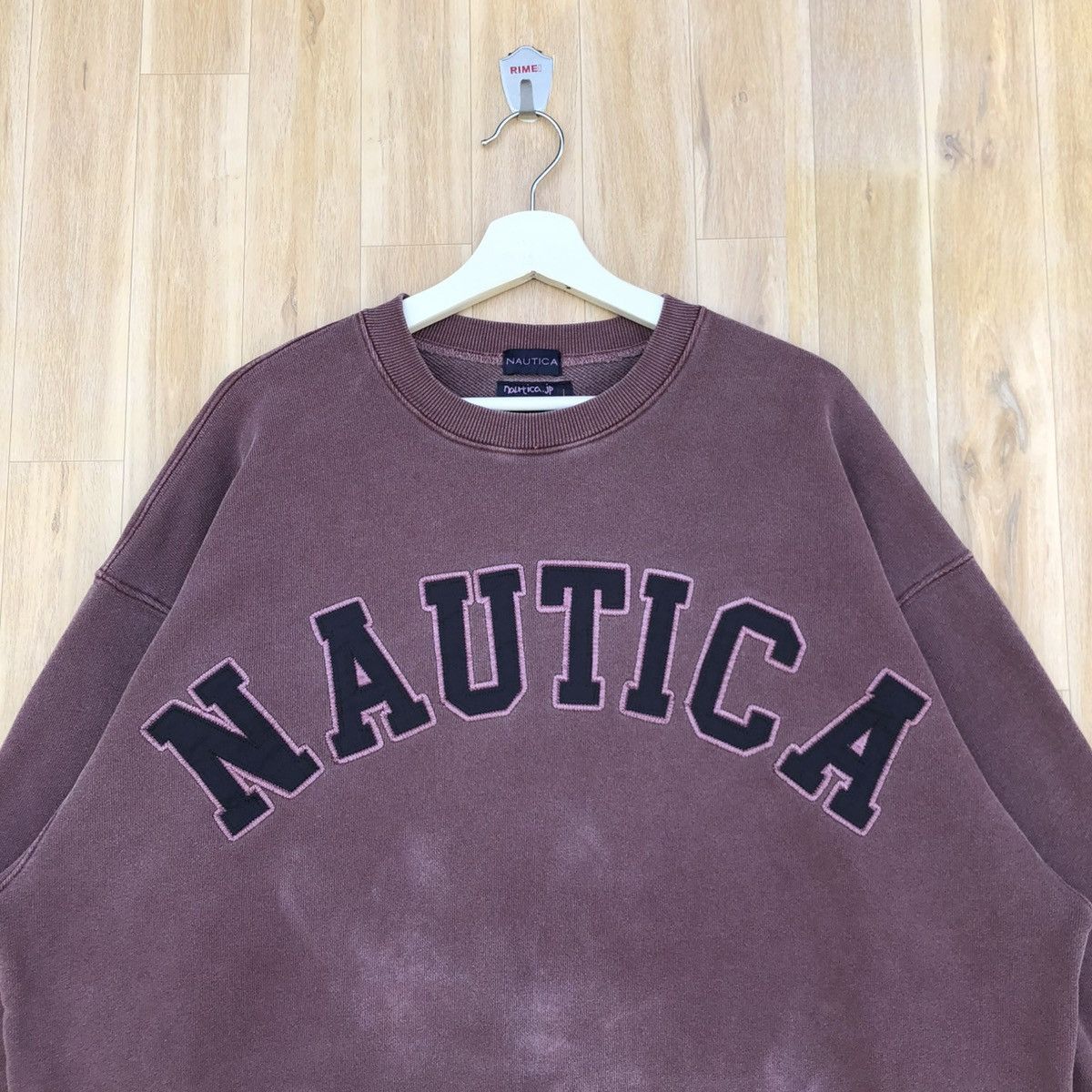 Japanese Brand × Nautica Nautica.jp distressed washed boxy heavy sweatshirt crewneck Size US XXL / EU 58 / 5 - 3 Thumbnail