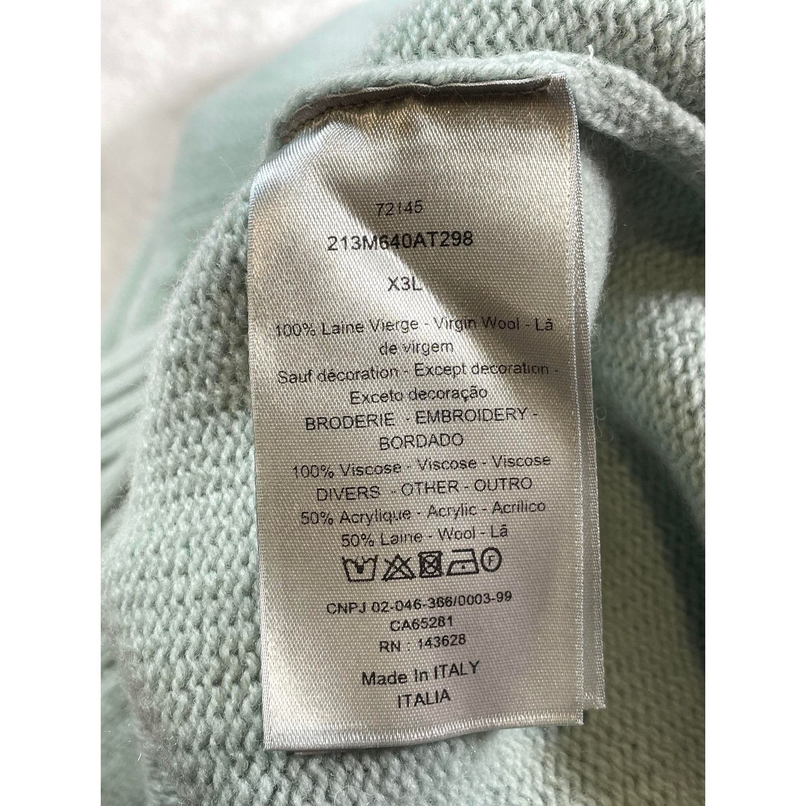 Dior Dior Atelier Knit Sweater Size US XXL / EU 58 / 5 - 6 Thumbnail