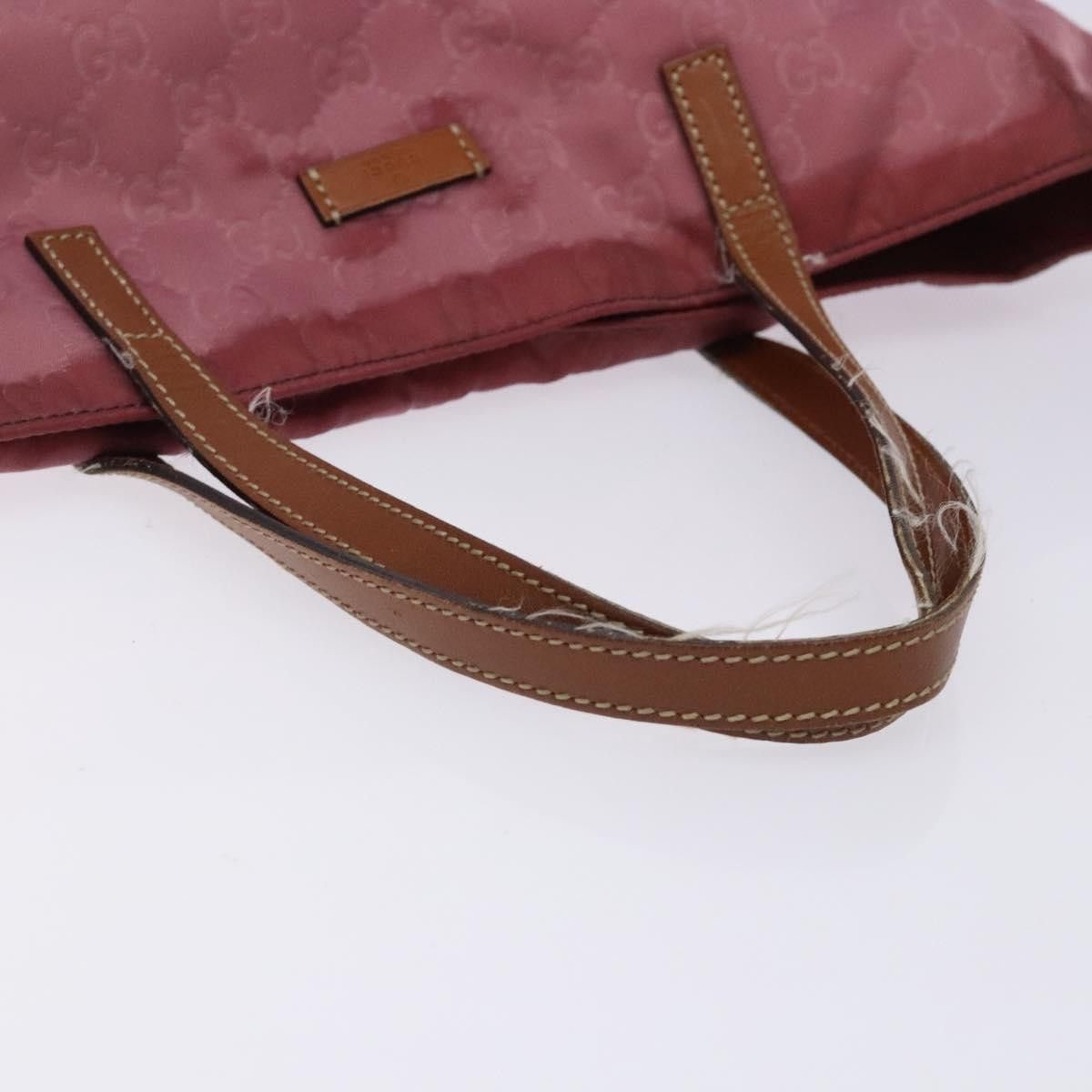 Gucci GUCCI GG Canvas Tote Bag Nylon Pink Silver Size ONE SIZE - 7 Thumbnail