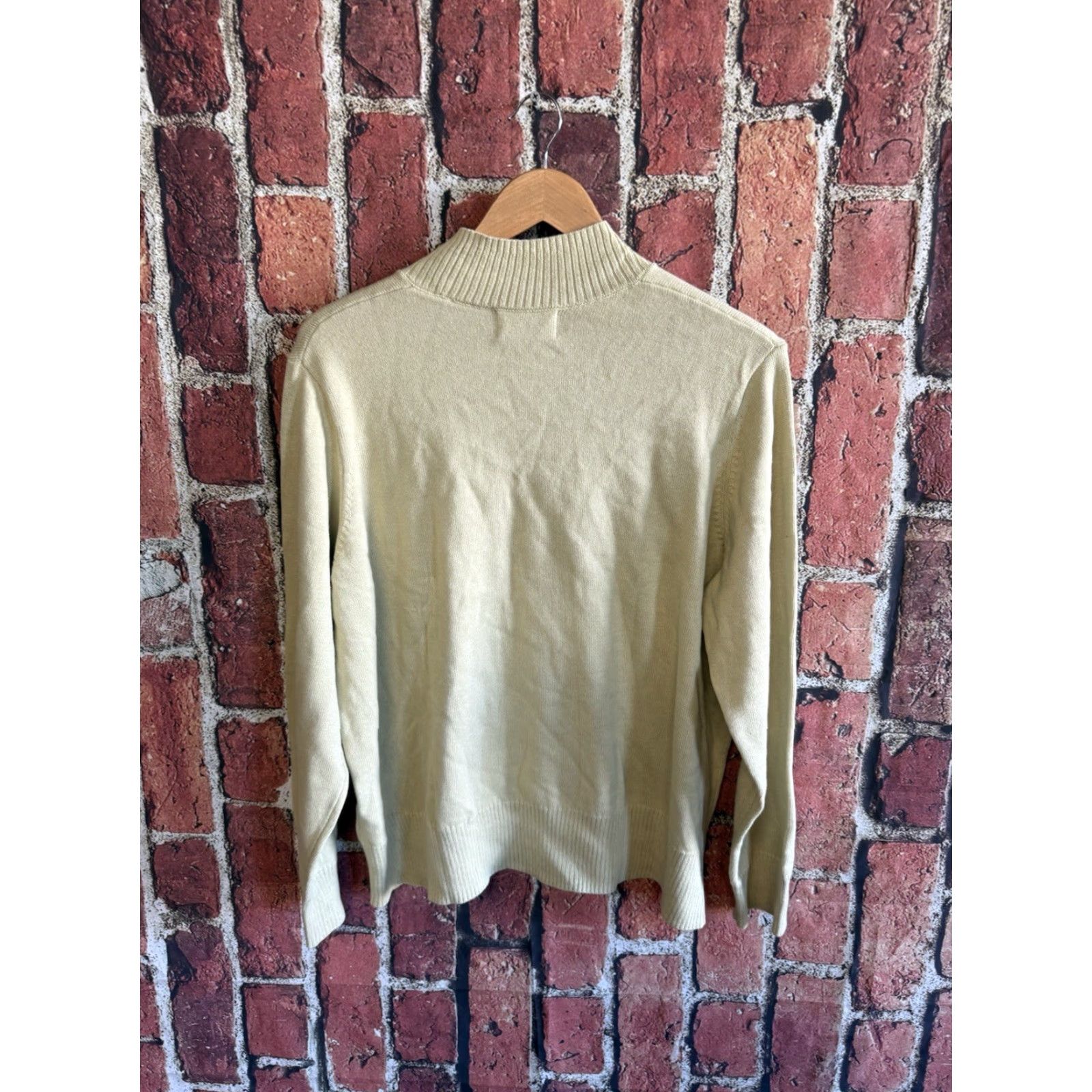 Old Navy Old Navy Yellow Ribbed Knit Pullover Sweatshirt XL Women's Lightweight NWT Size XL / US 12-14 / IT 48-50 - 3 Thumbnail