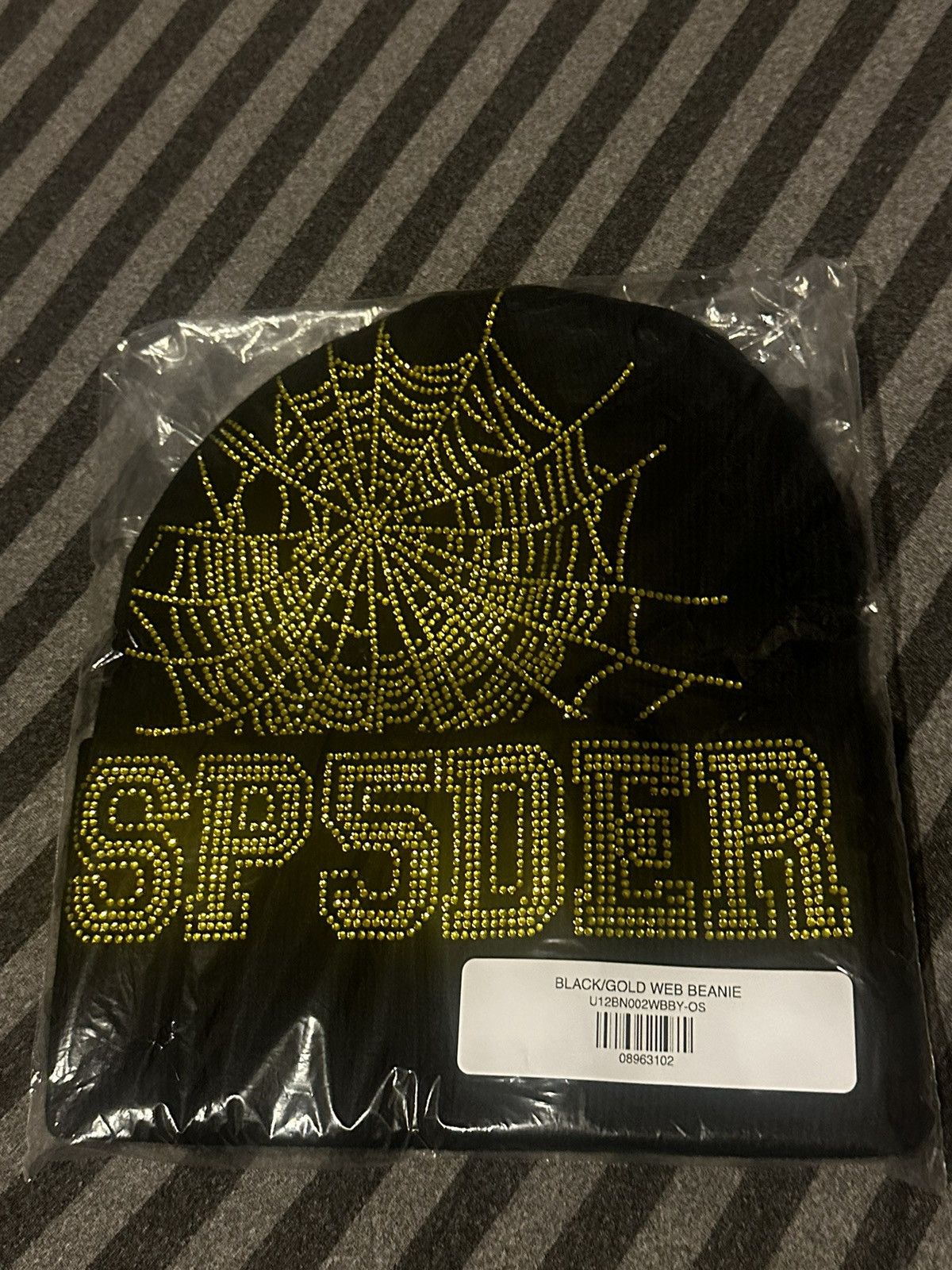 image of Spider Worldwide Sp5Der Worldwide Web Beanie in Black, Men's