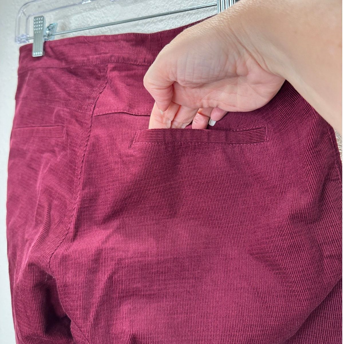 Other Jack Burgundy Red Corduroy Flare Low Rise Pants S Size 27" / US 4 / IT 40 - 9 Thumbnail