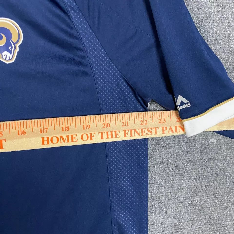 Majestic Rams Polo Men's XL Majestic Shirt Cool Base Short Sleeve Size US XL / EU 56 / 4 - 4 Thumbnail
