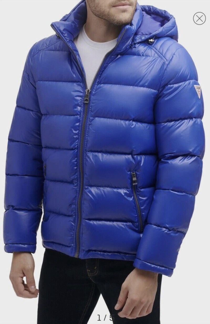 Guess Men's Hooded online Puffer Coat