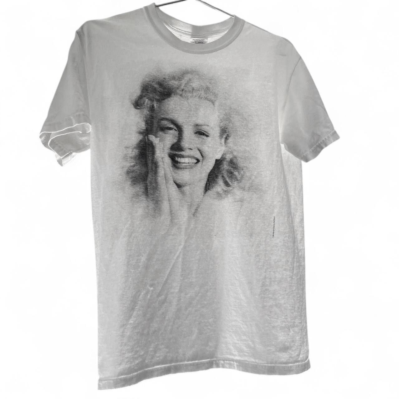 Vintage VINTAGE • Marilyn Monroe Cotton Screenprint Portrait Tee Size XS / US 0-2 / IT 36-38 - 1 Thumbnail