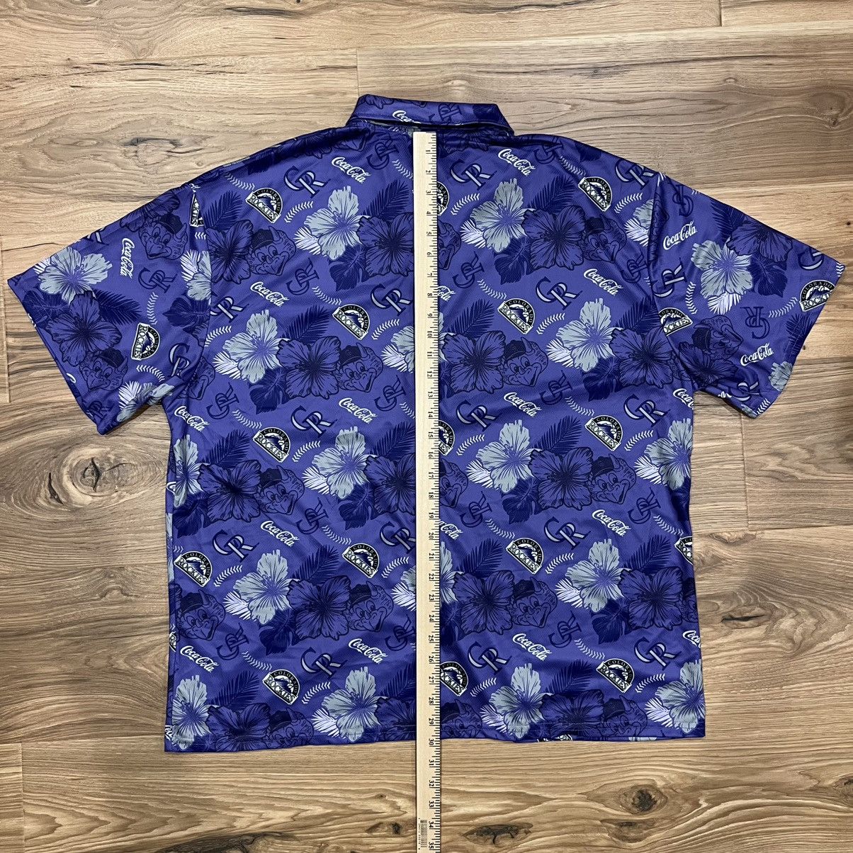 MLB Colorado Rockies MLB Coca-Cola Hawaiian Button Down Shirt XL Size US XL / EU 56 / 4 - 6 Thumbnail