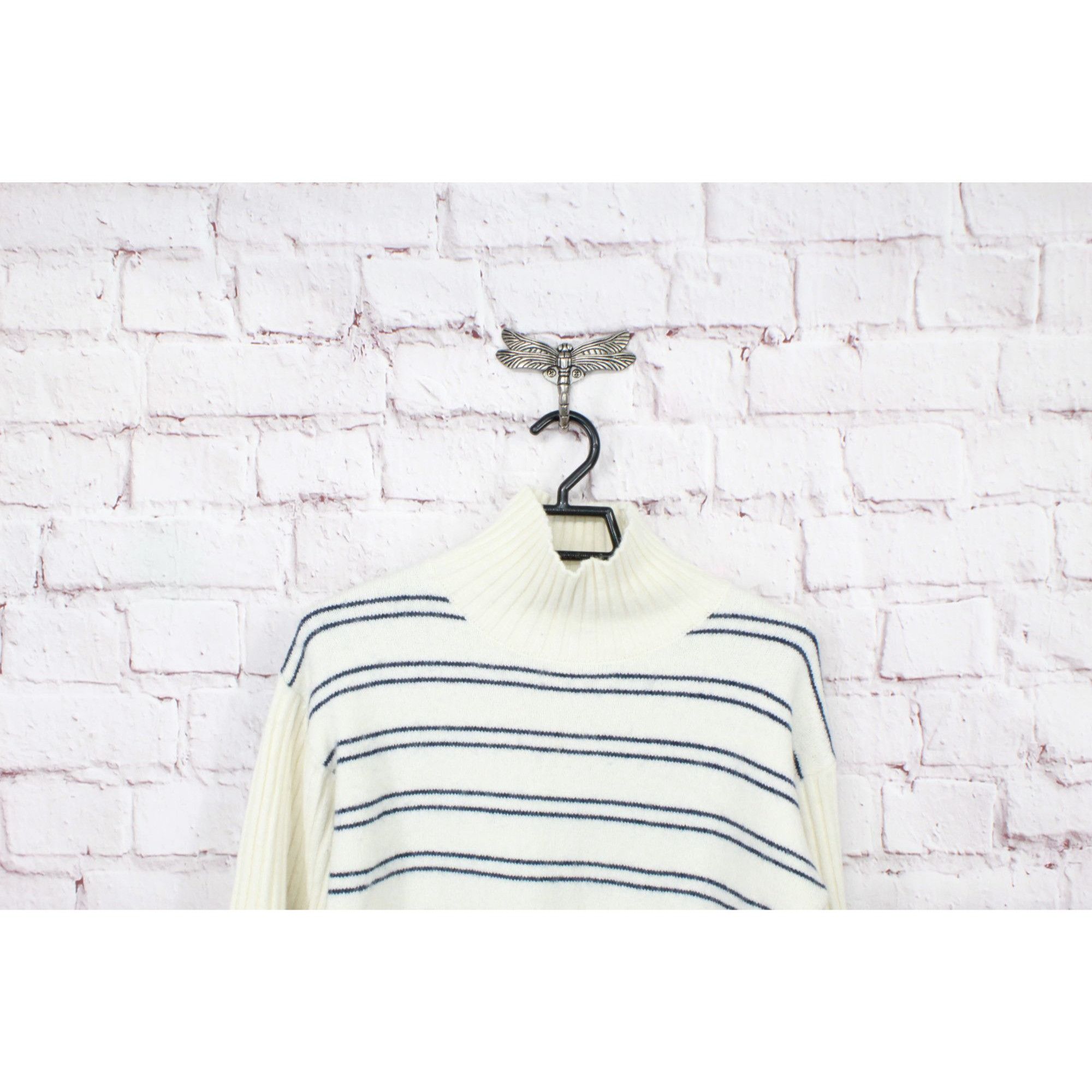 L.L. Bean LL Bean Striped Turtleneck Sweater Women's XS Petite Size XS / US 0-2 / IT 36-38 - 2 Thumbnail