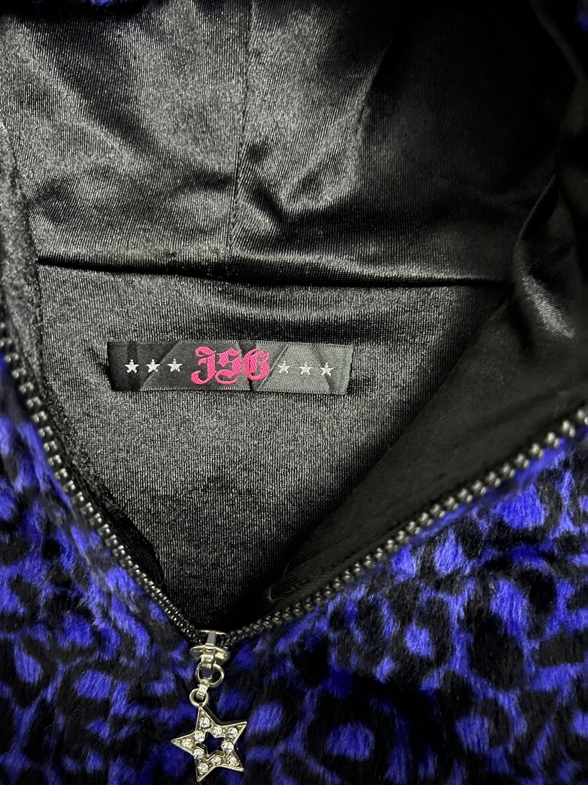 Japanese Brand JSG leopard fur cat ear hoodie zip ★☆ Size ONE SIZE - 11 Thumbnail