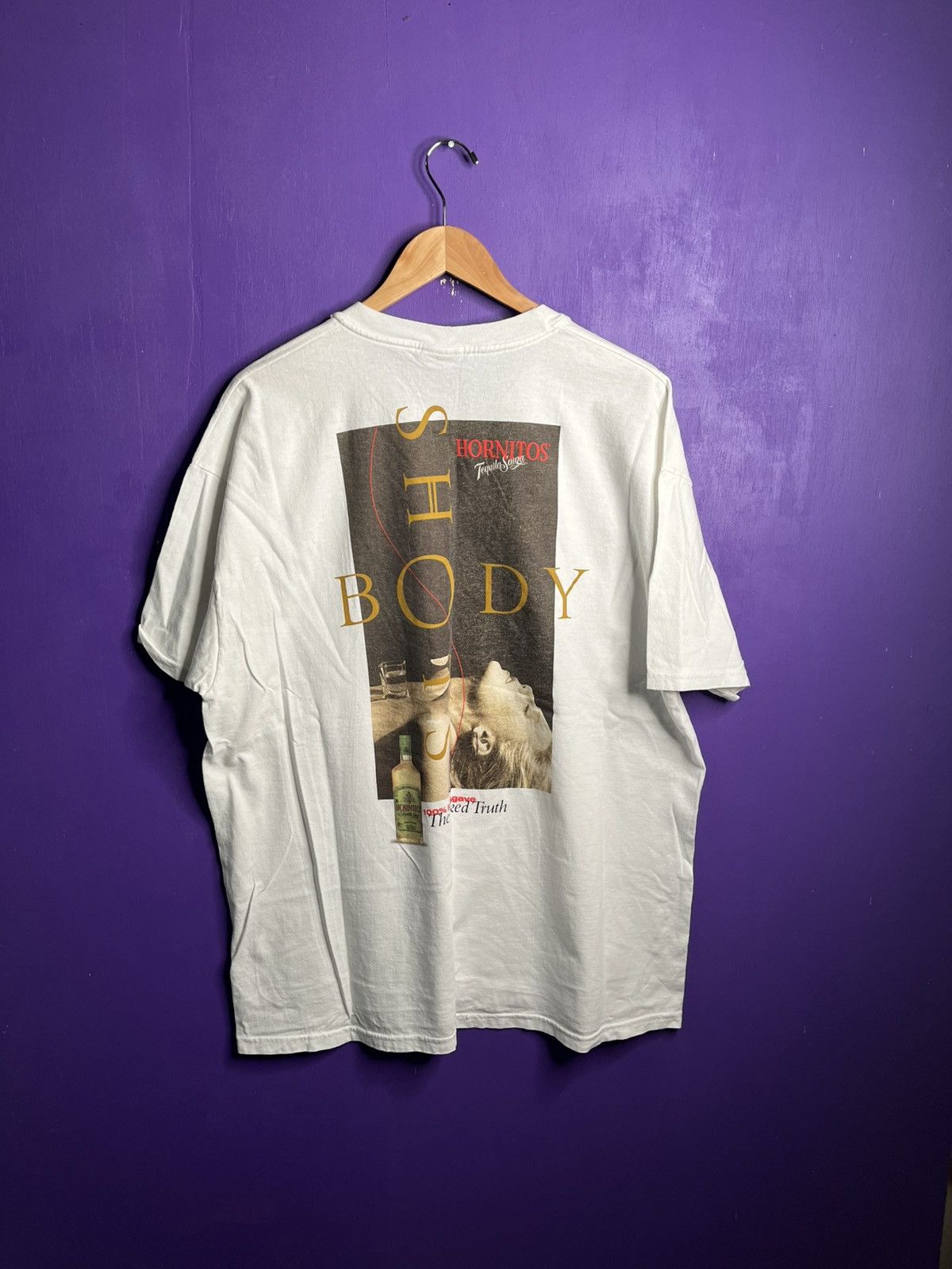 Vintage Vintage 90s Hornitos body shots mullet logo tee Size US XL / EU 56 / 4 - 2 Thumbnail