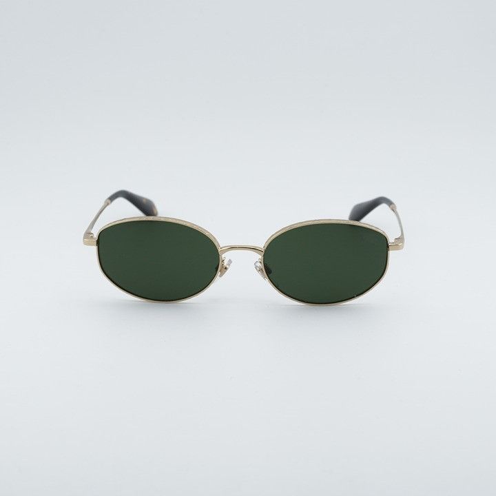 Burberry Burberry BE3169 110971 Sunglasses Gold Oval Frame, Green Size ONE SIZE - 2 Thumbnail