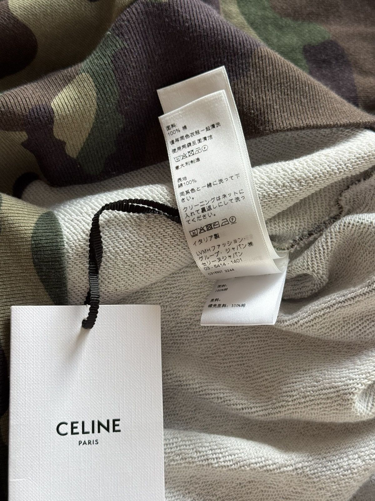 Celine Celine SS23 camouflage Hoody Size US S / EU 44-46 / 1 - 14 Thumbnail