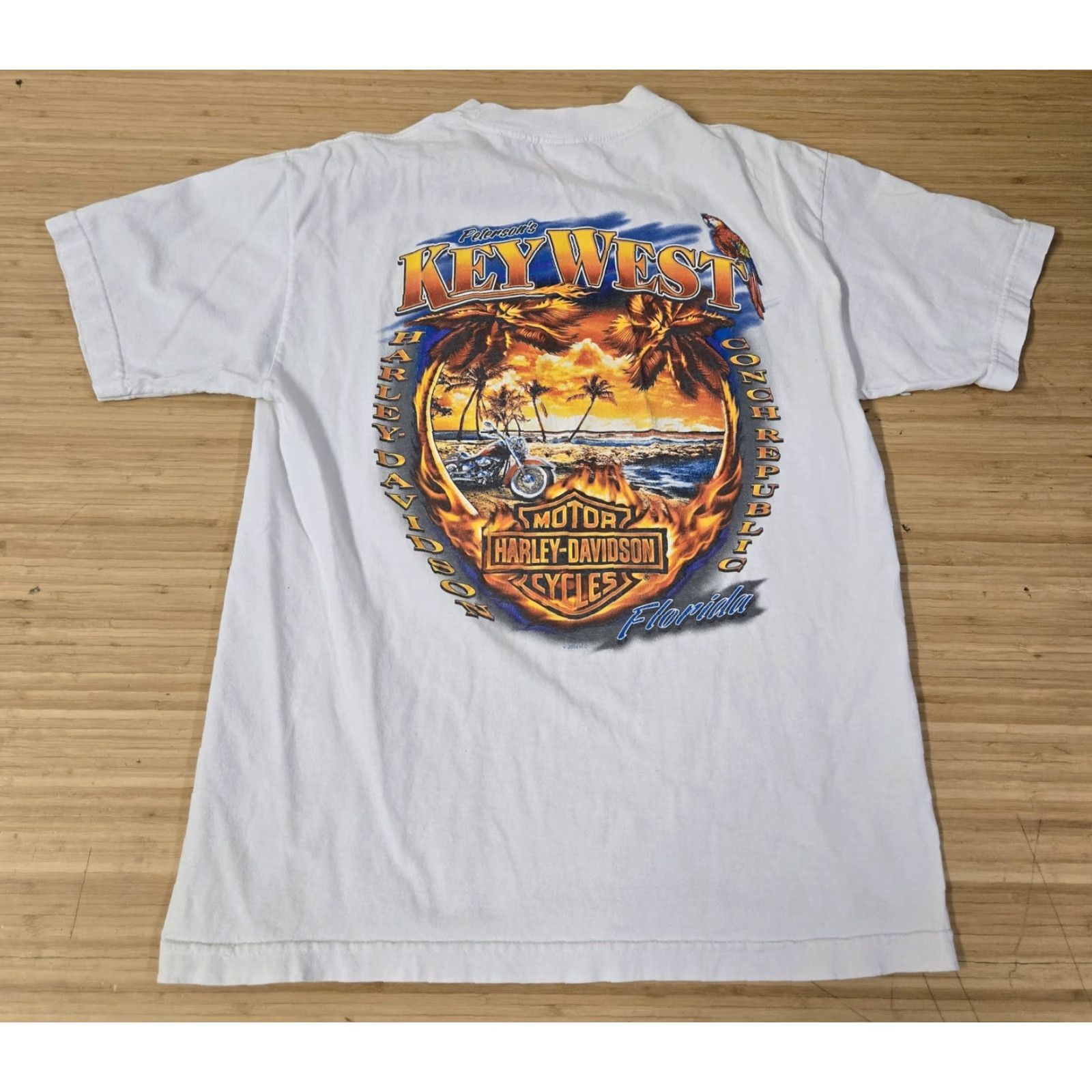 Harley Davidson Harley-Davidson Shirt Mens Large Key West Florida Motorcycle Graphic 2014 Tee Size US M / EU 48-50 / 2 - 4 Thumbnail