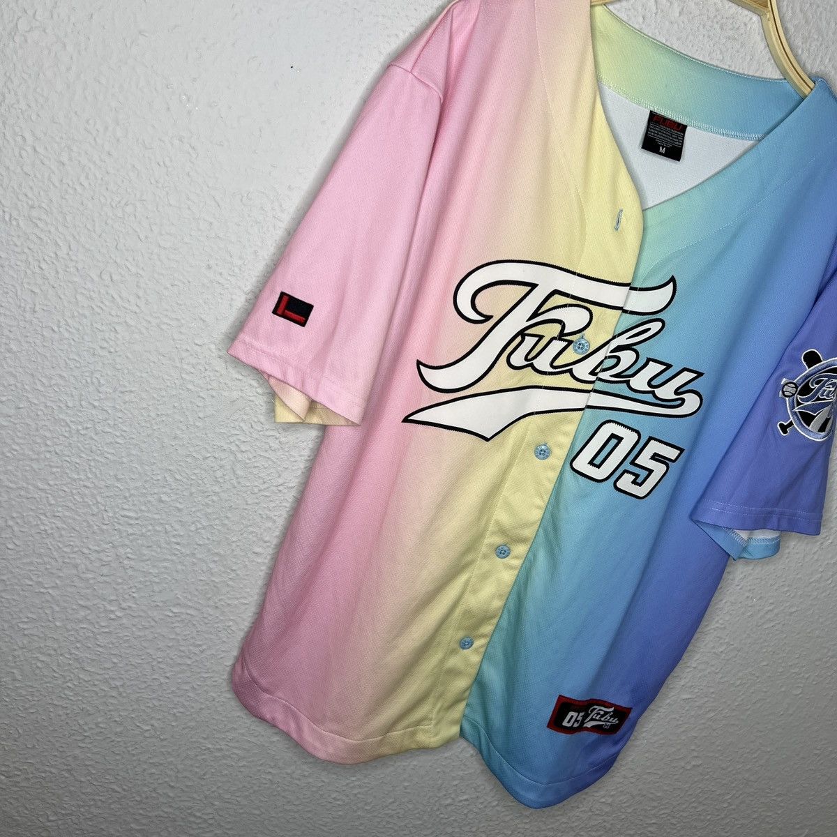 Fubu × Vintage Vintage Fubu 05 Baseball Jersey Shirt 90s Rap Tee Hip Hop Size US M / EU 48-50 / 2 - 2 Thumbnail