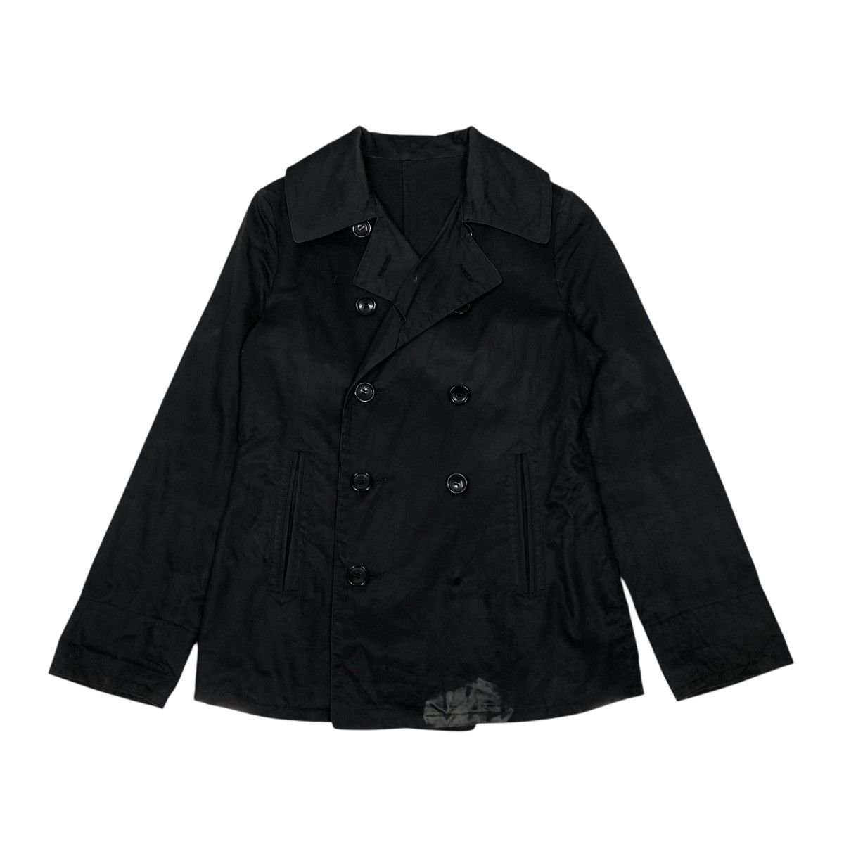 Japanese Brand 🔥CROPED BIKER JACKET DOUBLE BREAST TYU NA MADE IN JAPAN Size US S / EU 44-46 / 1 - 1 Thumbnail