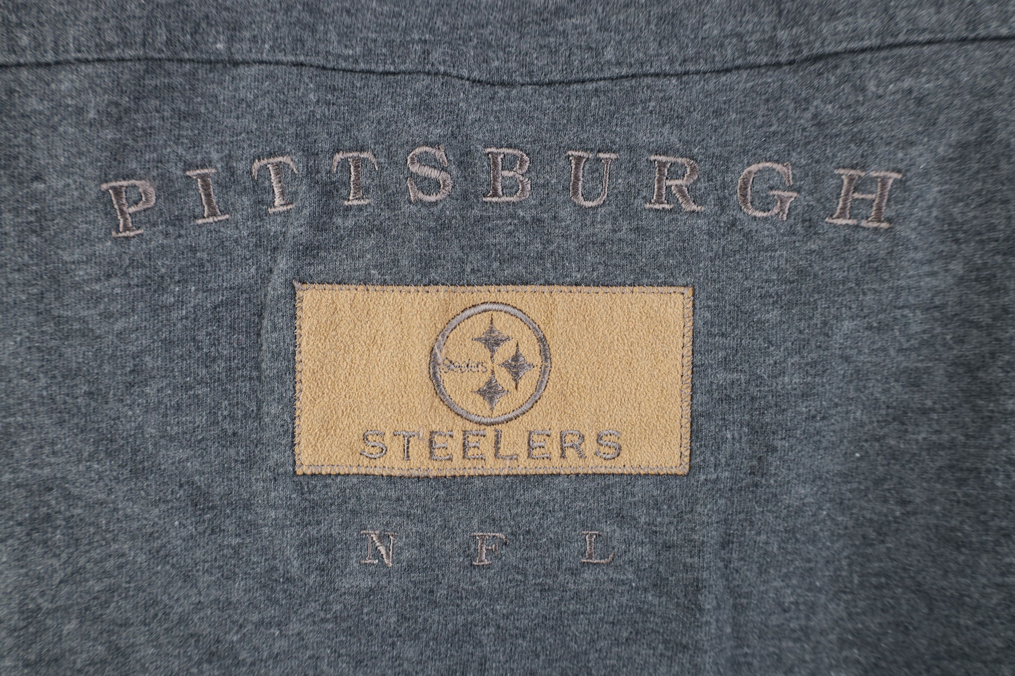 Vintage Vintage 90s Pittsburgh Steelers Football Long Sleeve T-Shirt Size US XXL / EU 58 / 5 - 4 Thumbnail