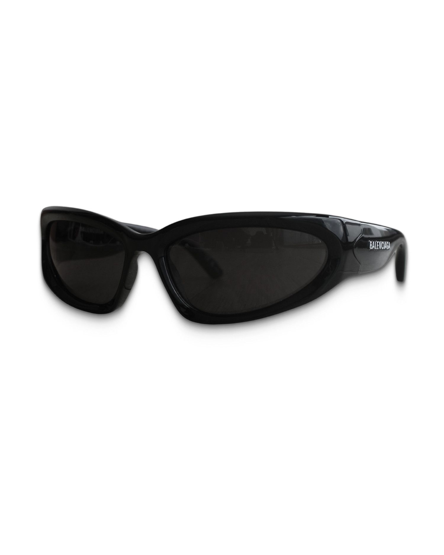 Balenciaga Balenciaga Black Swift Oval Sunglasses Size ONE SIZE - 2 Thumbnail