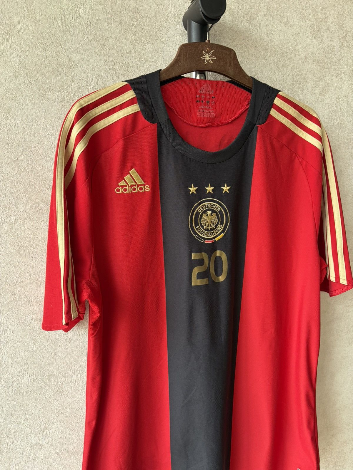 Adidas Germany 2008/2009 Podolski #20 Adidas Soccer Away Jersey Size US L / EU 52-54 / 3 - 3 Thumbnail