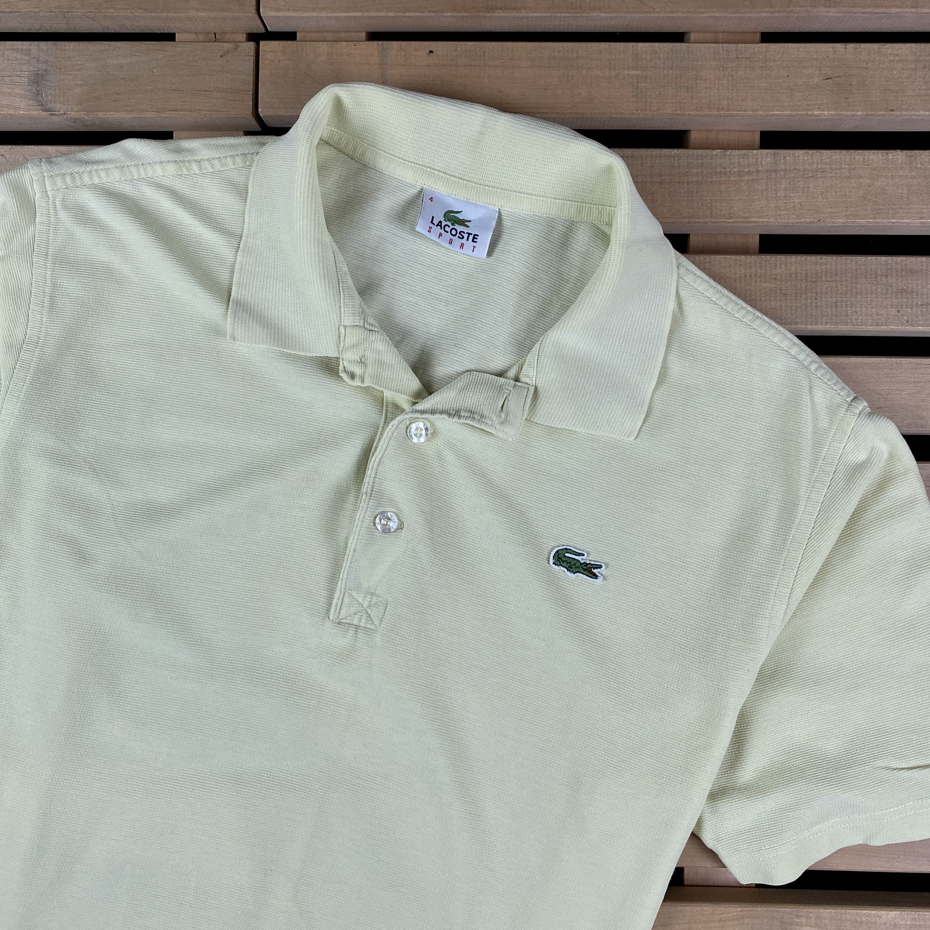 Lacoste × Vintage Mens Vintage Polo Shirt Lacoste Size 4 Cotton Size US S / EU 44-46 / 1 - 2 Thumbnail