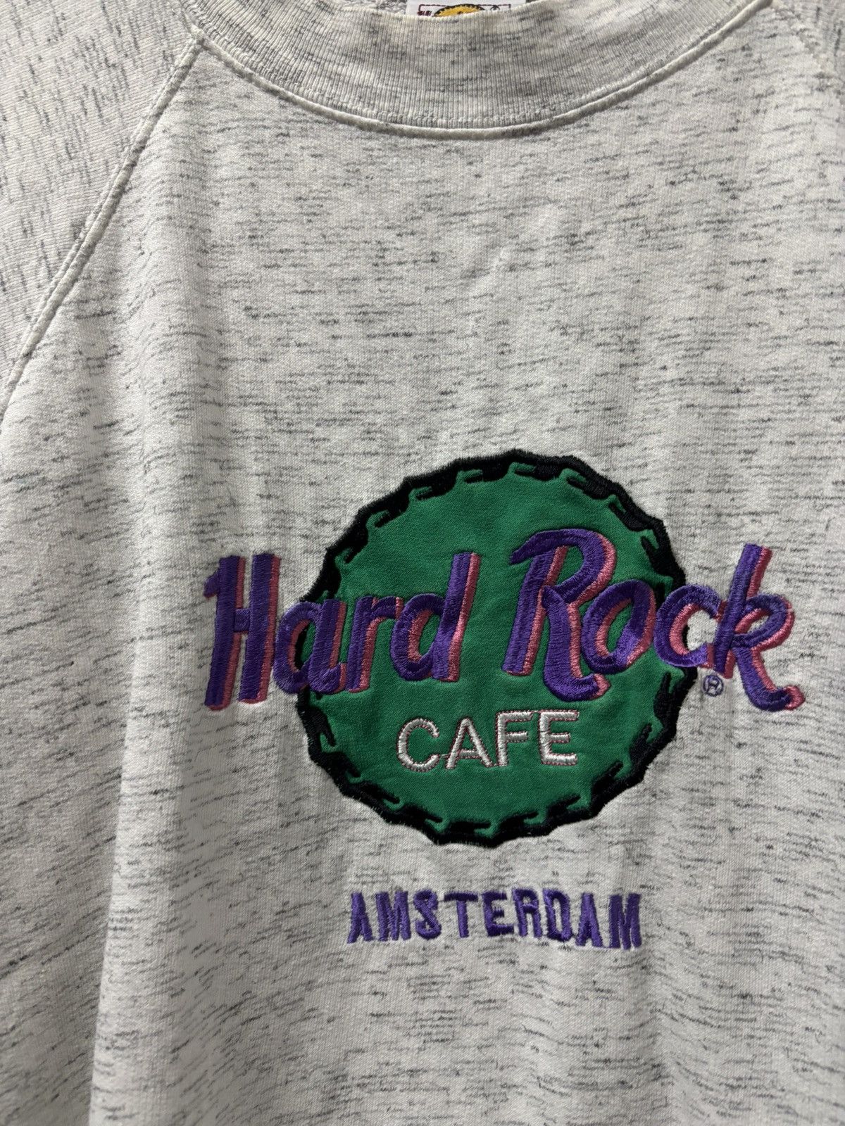 Hard Rock Cafe Vintage 90s hard rock cafe amsterdam sweatshirt Size US XL / EU 56 / 4 - 3 Thumbnail