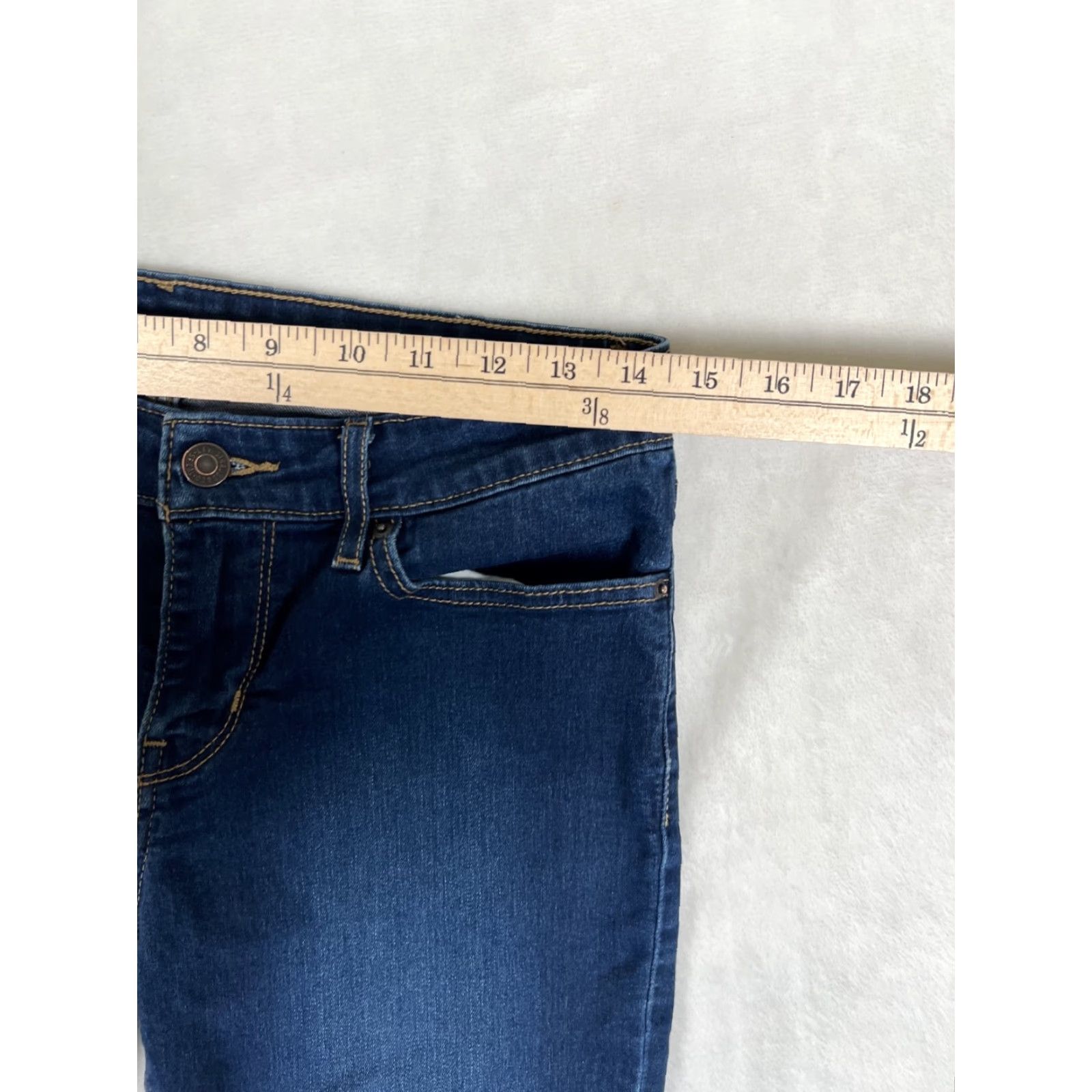 Levi's Levi's 711 Skinny Jeans Women's 29 Dark Wash Mid Rise Stretch Denim Jeans Regular Women Size 29 Black Pocket 5-Pocket Denim Size 27" / US 4 / IT 40 - 3 Thumbnail