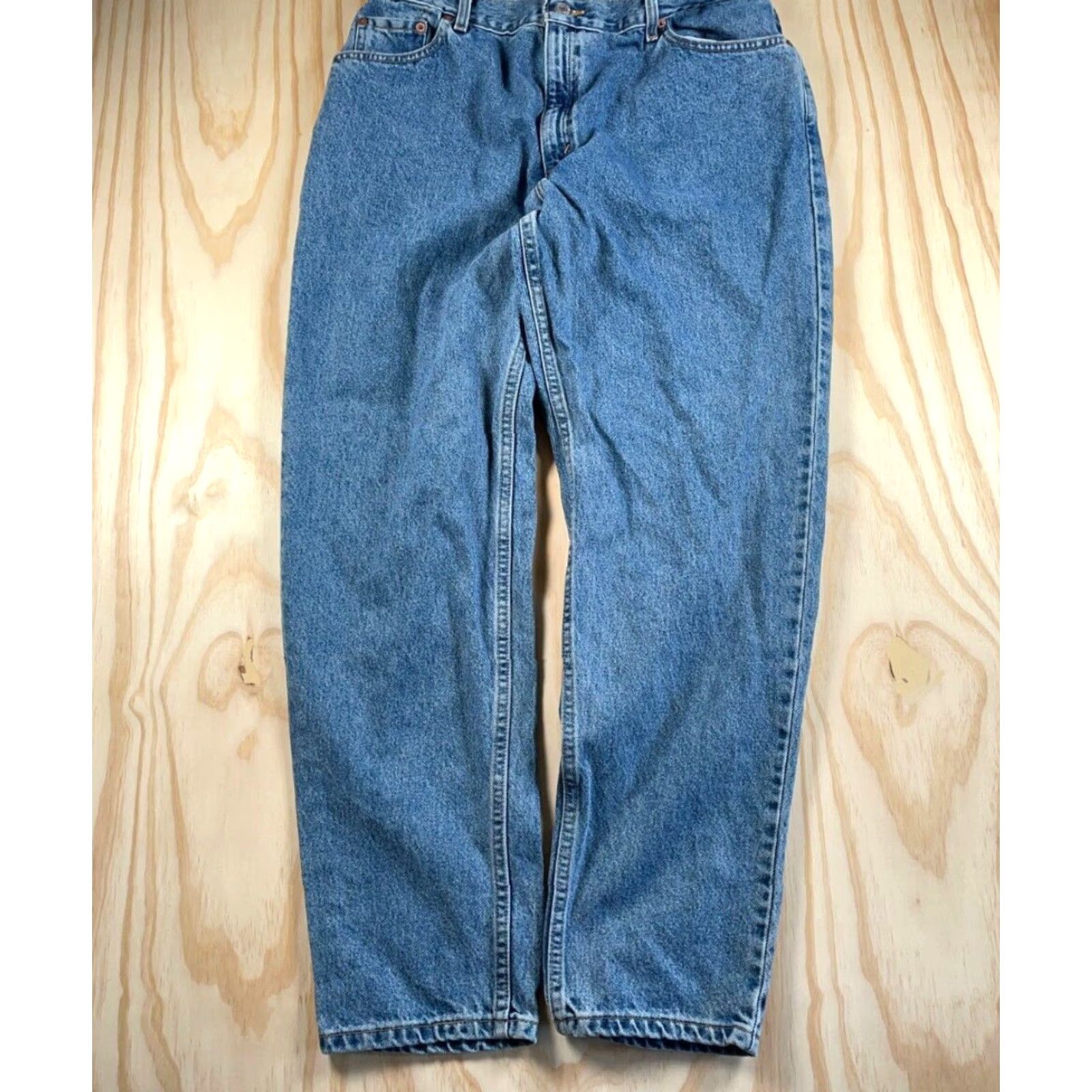 Levi's VINTAGE Levi's 550 Jeans Womens 16 MIS M (33/30) Relaxed Fit Taper Blue Denim Y2K Size 38" / US 16 / IT 52 - 2 Thumbnail