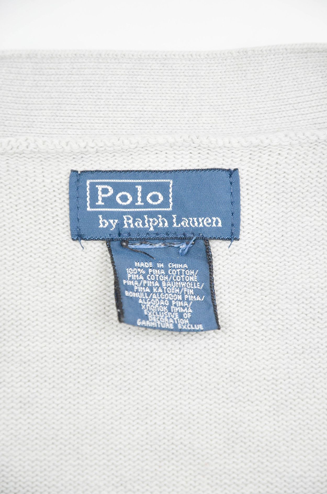 Polo Ralph Lauren Polo Ralph Lauren White Pima Cotton Knit Cardigan – Size M Size M / US 6-8 / IT 42-44 - 8 Thumbnail