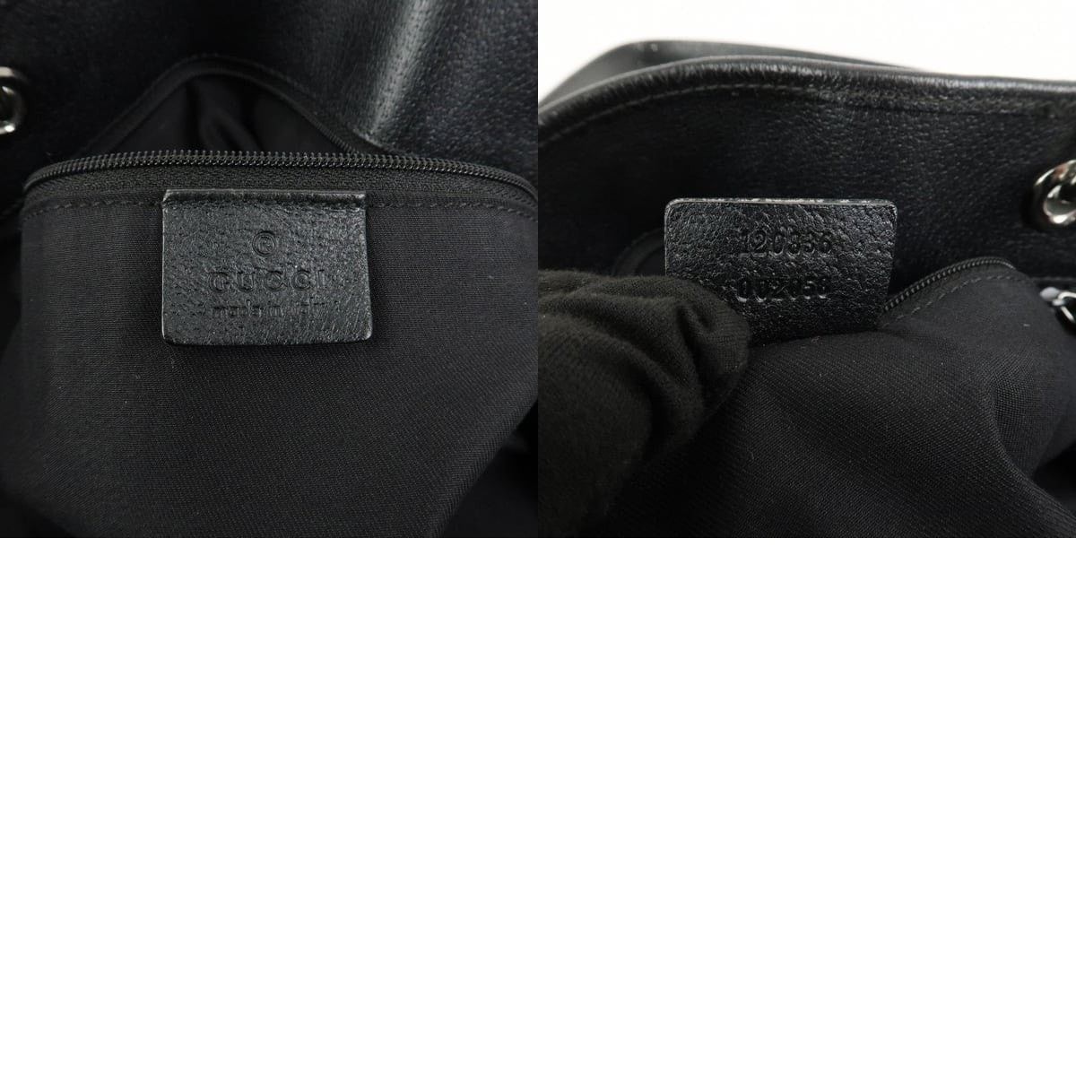 Gucci Gucci GG Canvas Shoulder Bag Black Size ONE SIZE - 8 Thumbnail