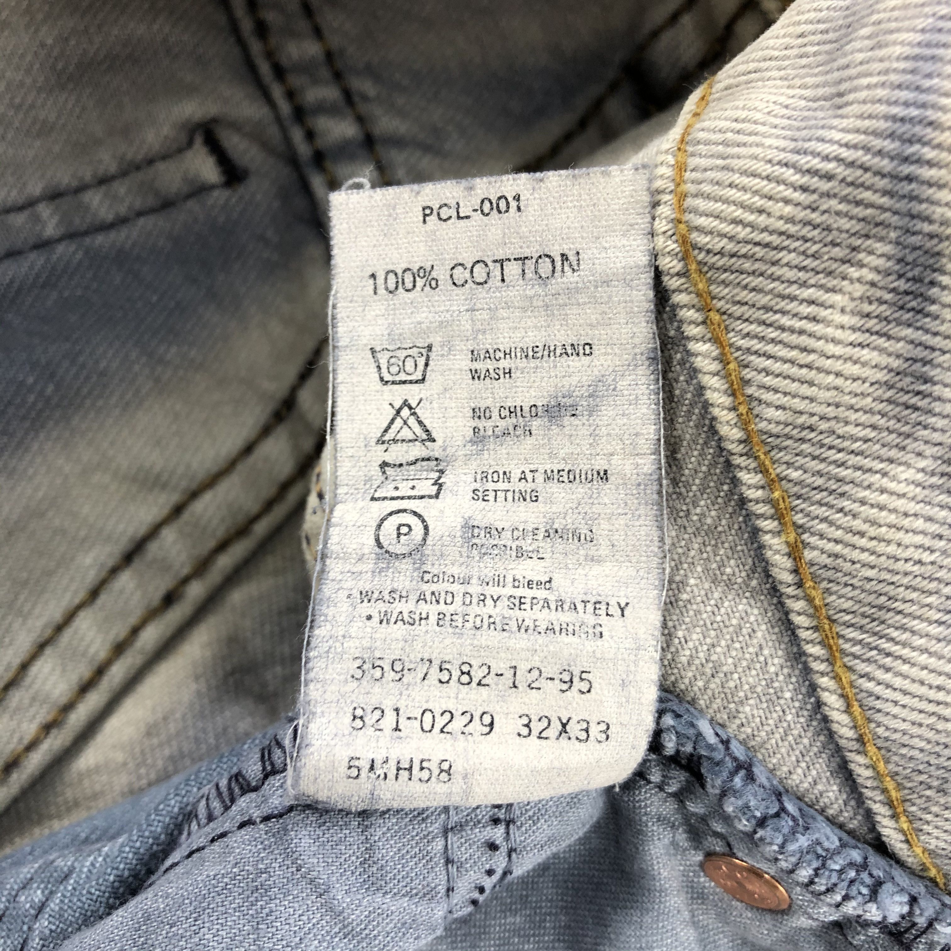 Levi's × Vintage Vintage 90s Light Wash Levis 821 Jeans-JM2083 Size US 32 / EU 48 - 11 Thumbnail