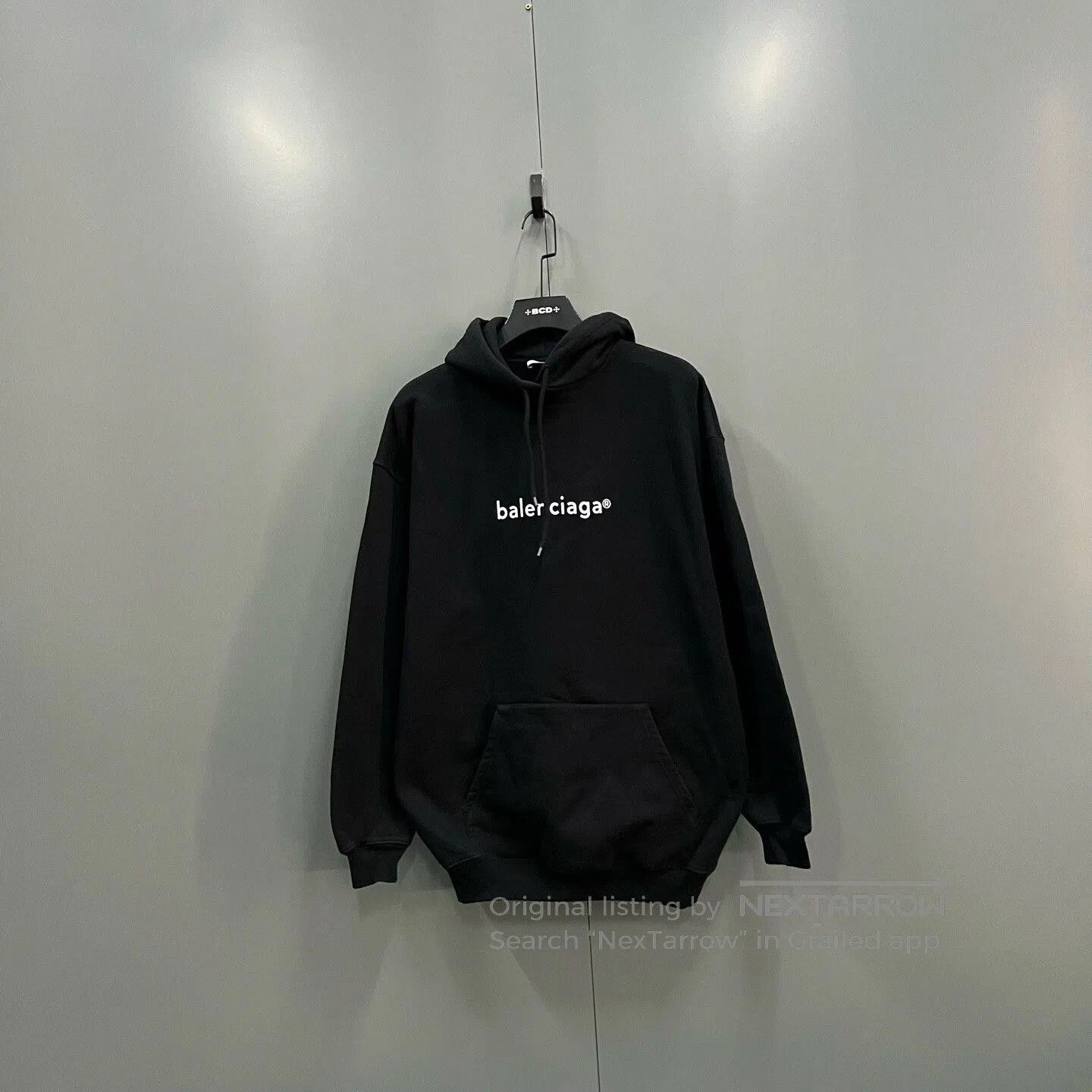 Balenciaga black logo hoodie by balenciaga. Size US M / EU 48-50 / 2 - 1 Thumbnail