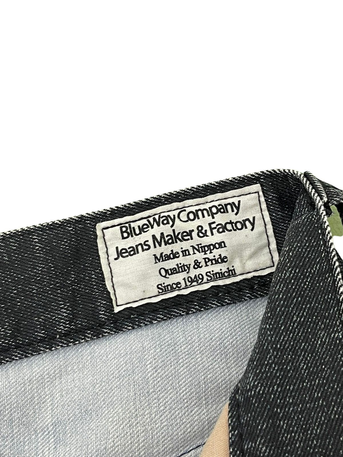 Japanese Brand Flare Jeans Blue Way Faded Thrash Distress Boot Cut 6🟦2 Size US 29 - 12 Thumbnail