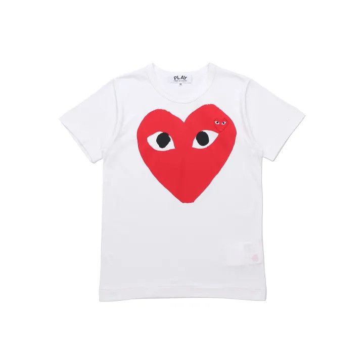 Comme des Garcons Comme Des Garçons Play Red Heart Print T-Shirt 0079 Size L / US 10 / IT 46 - 1 Thumbnail