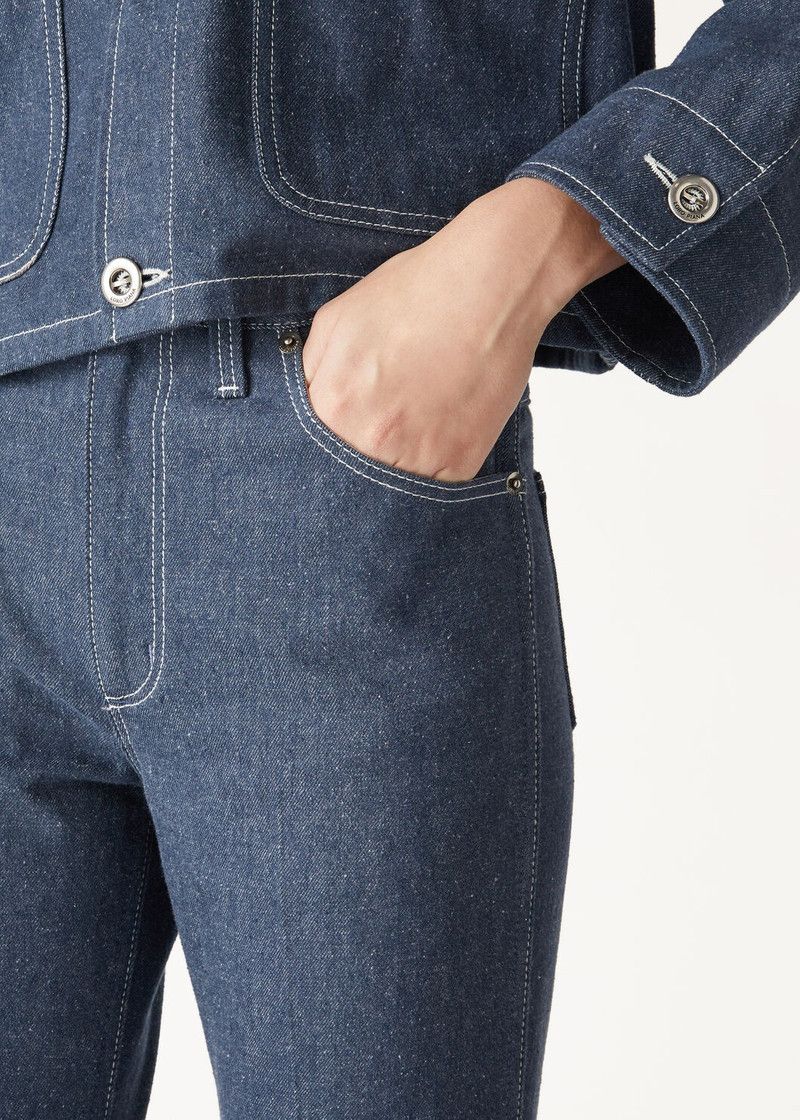 Loro Piana o1srvl11e1125 FAO6408 Faron Denim Pant in Blue Size 27" / US 4 / IT 40 - 3 Thumbnail