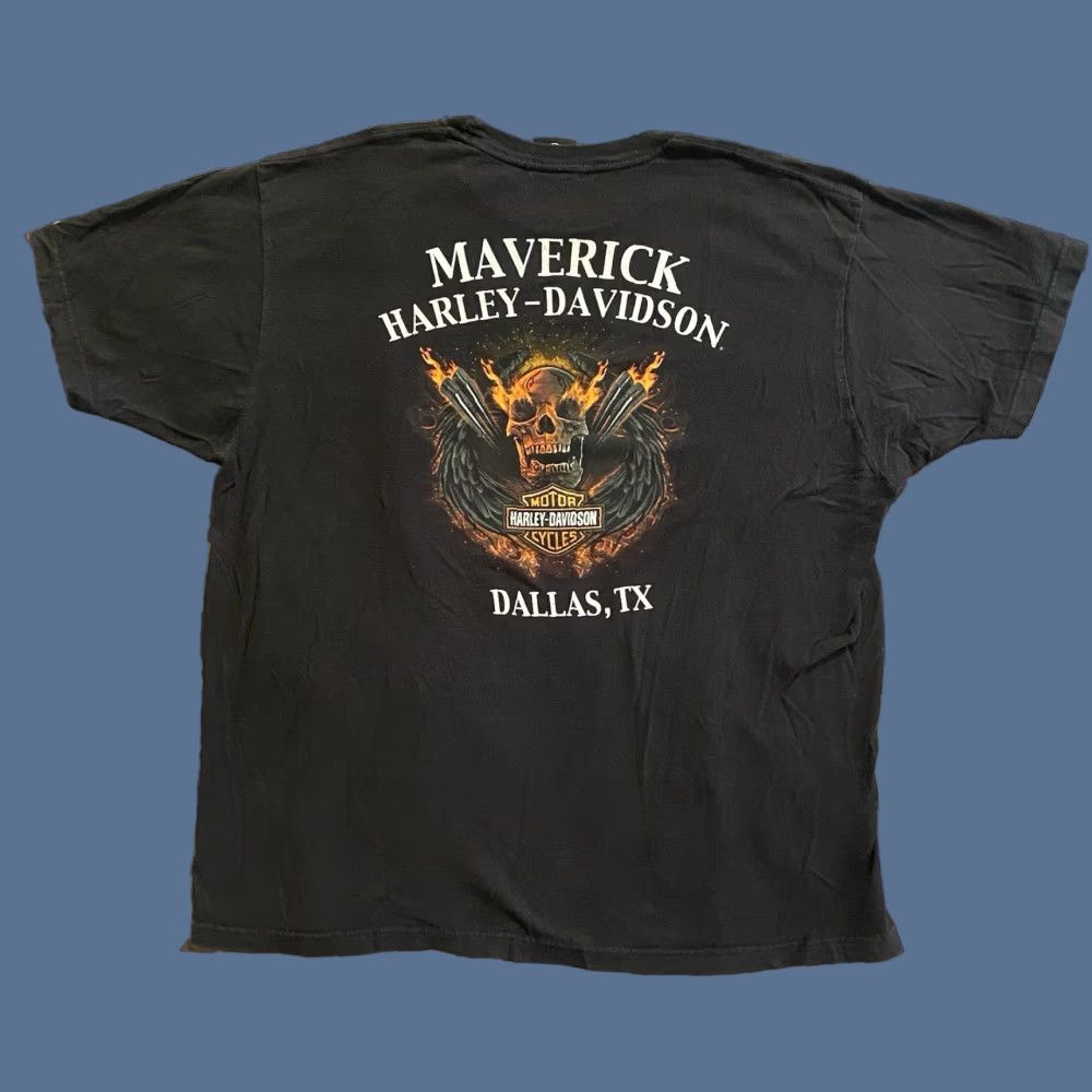 Harley Davidson Harley-Davidson Dallas Texas Double Sided Graphic T Shirt Skull Black XL Men Shirt Short Sleeve Crew Neck Cotton Knits Graphic Print HD Logo Vintage? Size US XL / EU 56 / 4 - 1 Thumbnail
