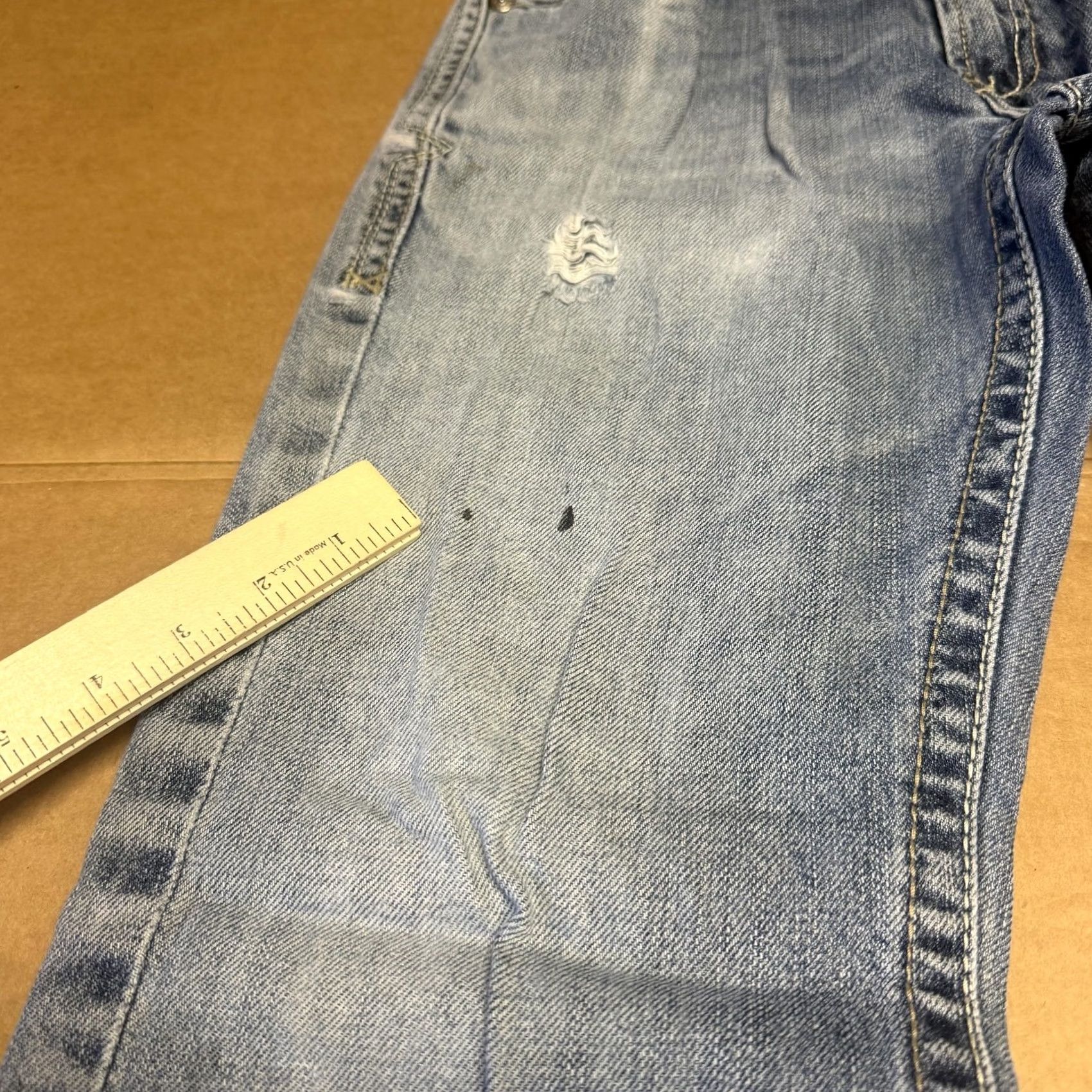 Ariat Ariat M5 Deadrun Arrowhead Straight Leg Jeans Mens 30x29 Blue Light Wash Denim Size US 30 / EU 46 - 2 Thumbnail