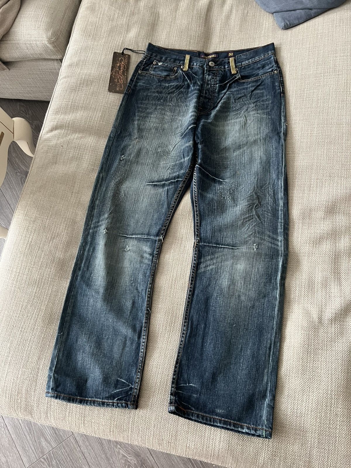 Ed Hardy Vintage 💥 Ed Hardy Jeans by Christian Audigier Pants Size US 32 / EU 48 - 14 Thumbnail