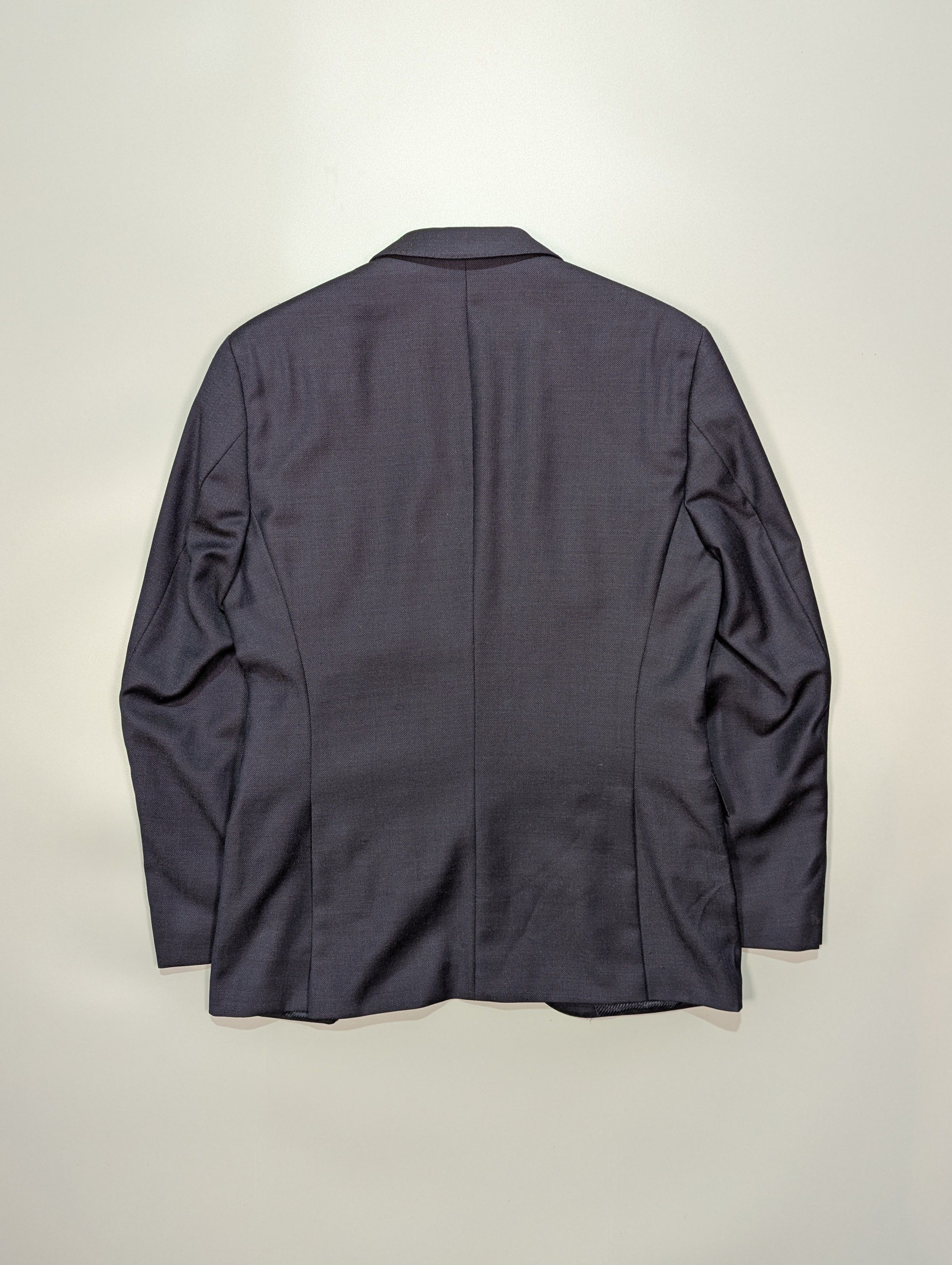 Ermenegildo Zegna × Hugo Boss HUGO BOSS Ermenegildo ZEGNA Authentic Wool Dark Gray Blazer Size 38R - 5 Thumbnail