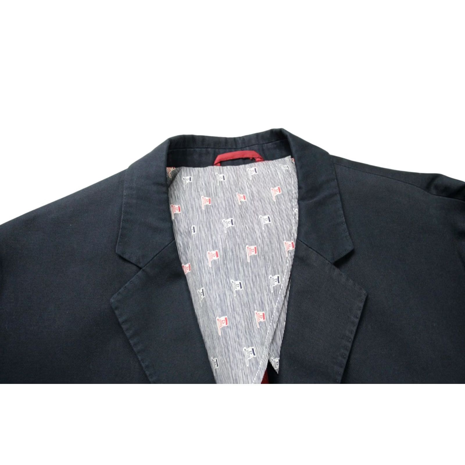 Hugo Boss HUGO BOSS Raye-W Blazer Men's US 38 Single-Breasted Navy Blue Cotton Lined Pockets Formal Jacket Size 38R - 5 Thumbnail